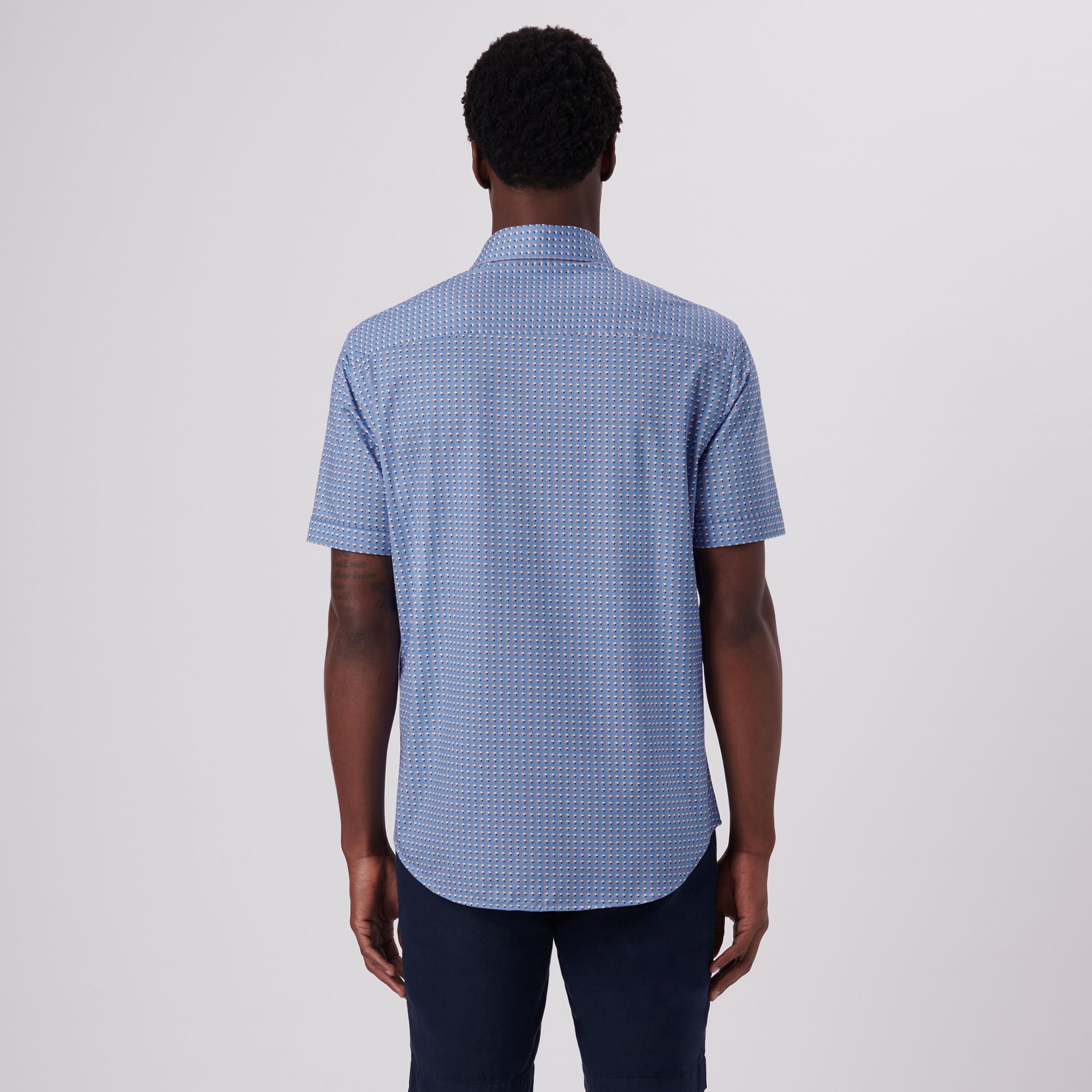 Miles Abstract Print OoohCotton Short Sleeve Shirt