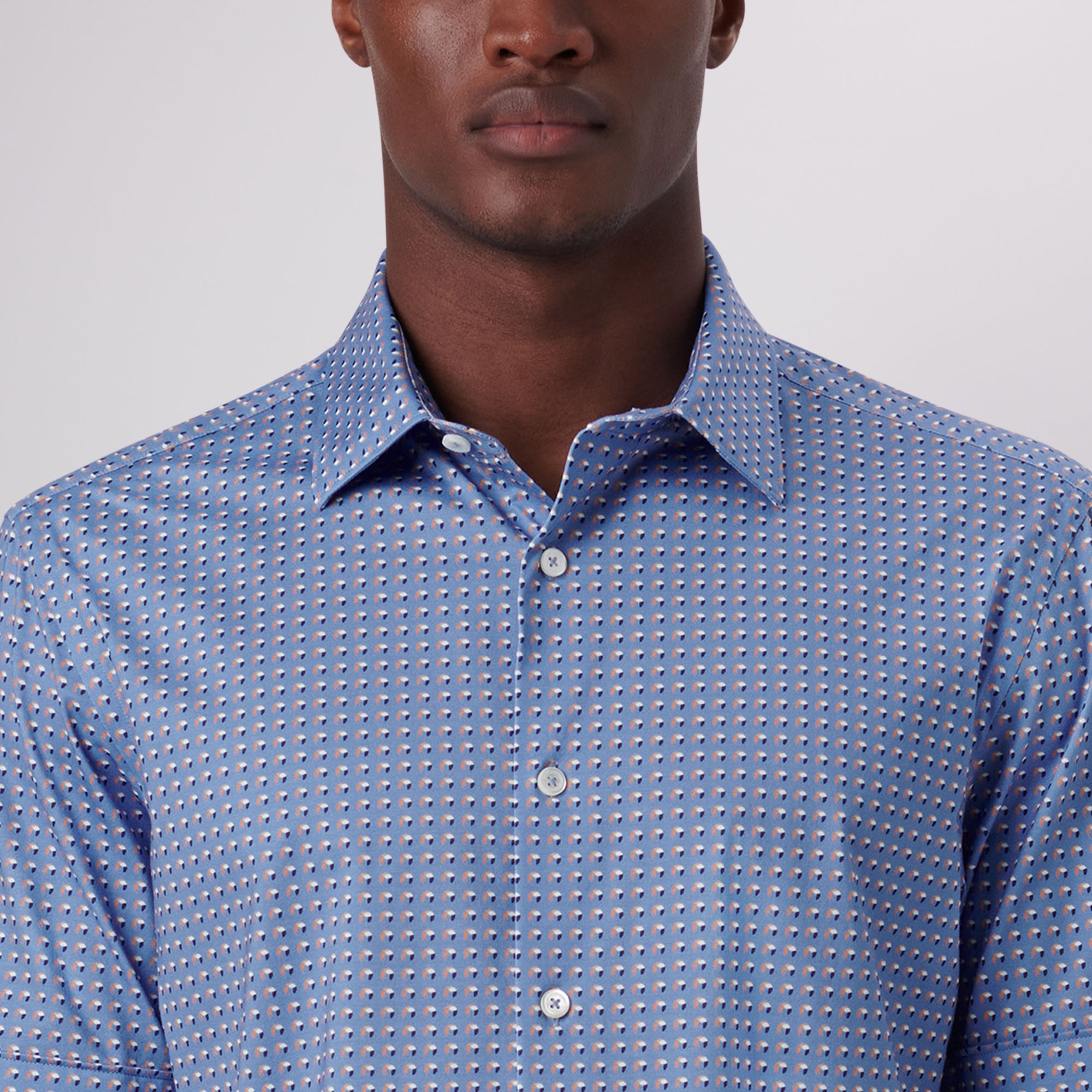 Miles Abstract Print OoohCotton Short Sleeve Shirt