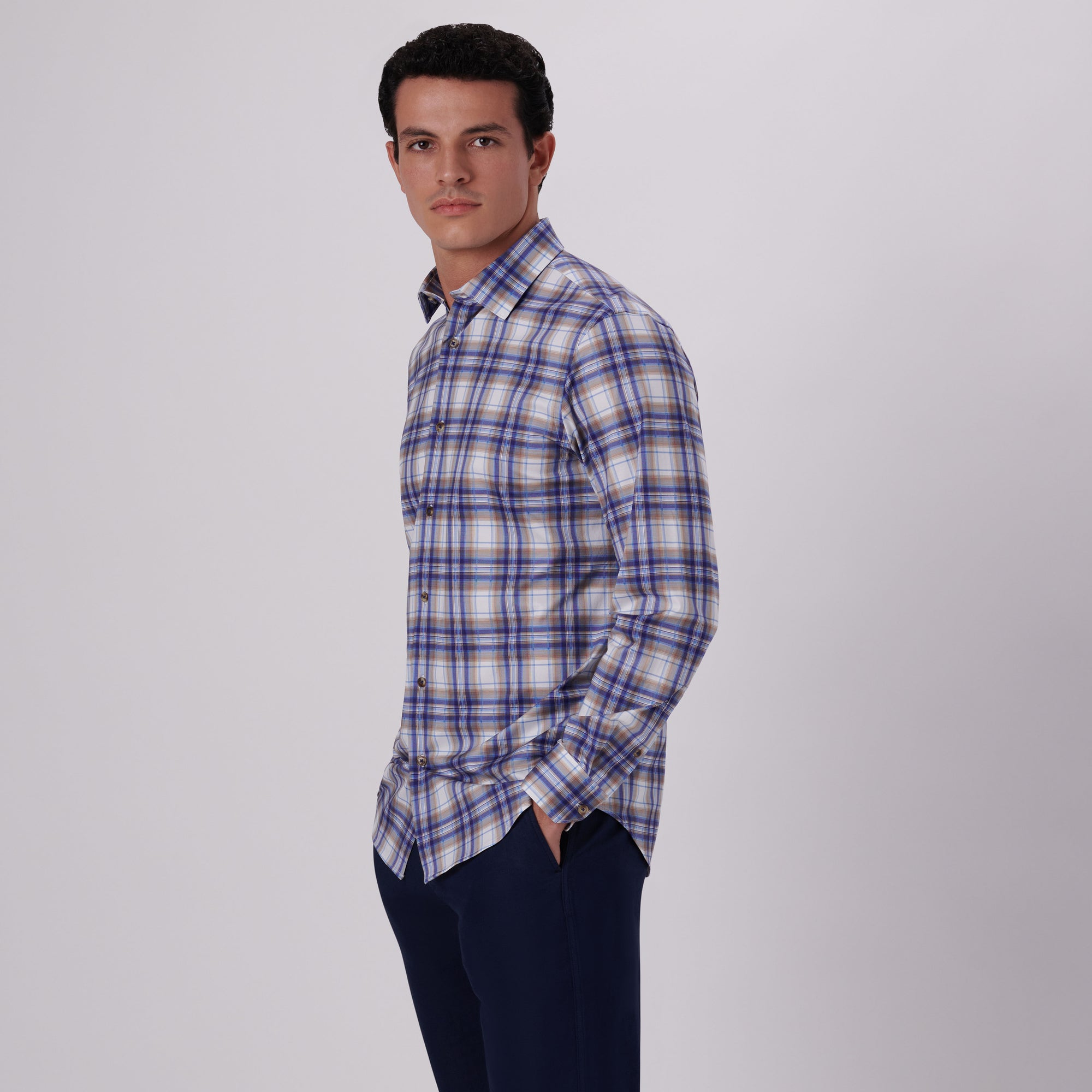 James Plaid Check Print OoohCotton Shirt