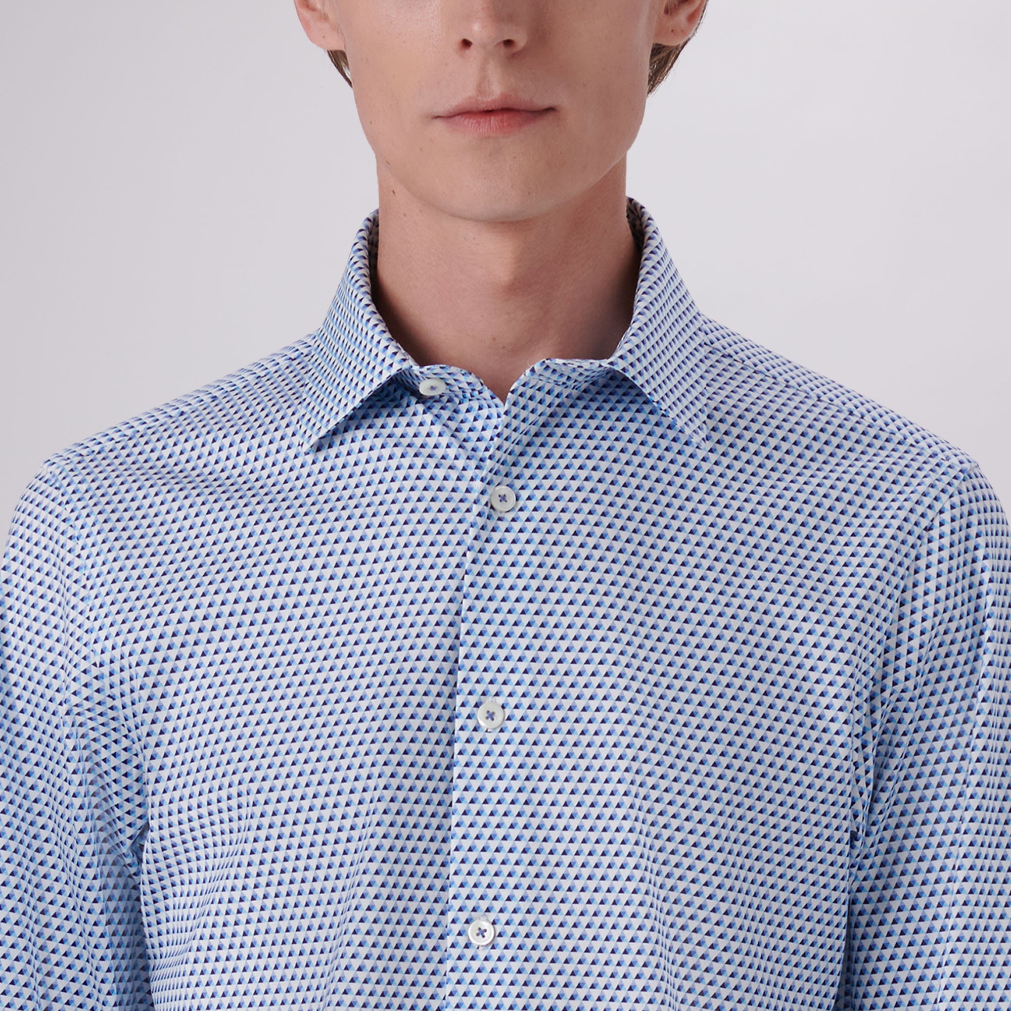 James Geometric Print OoohCotton Shirt