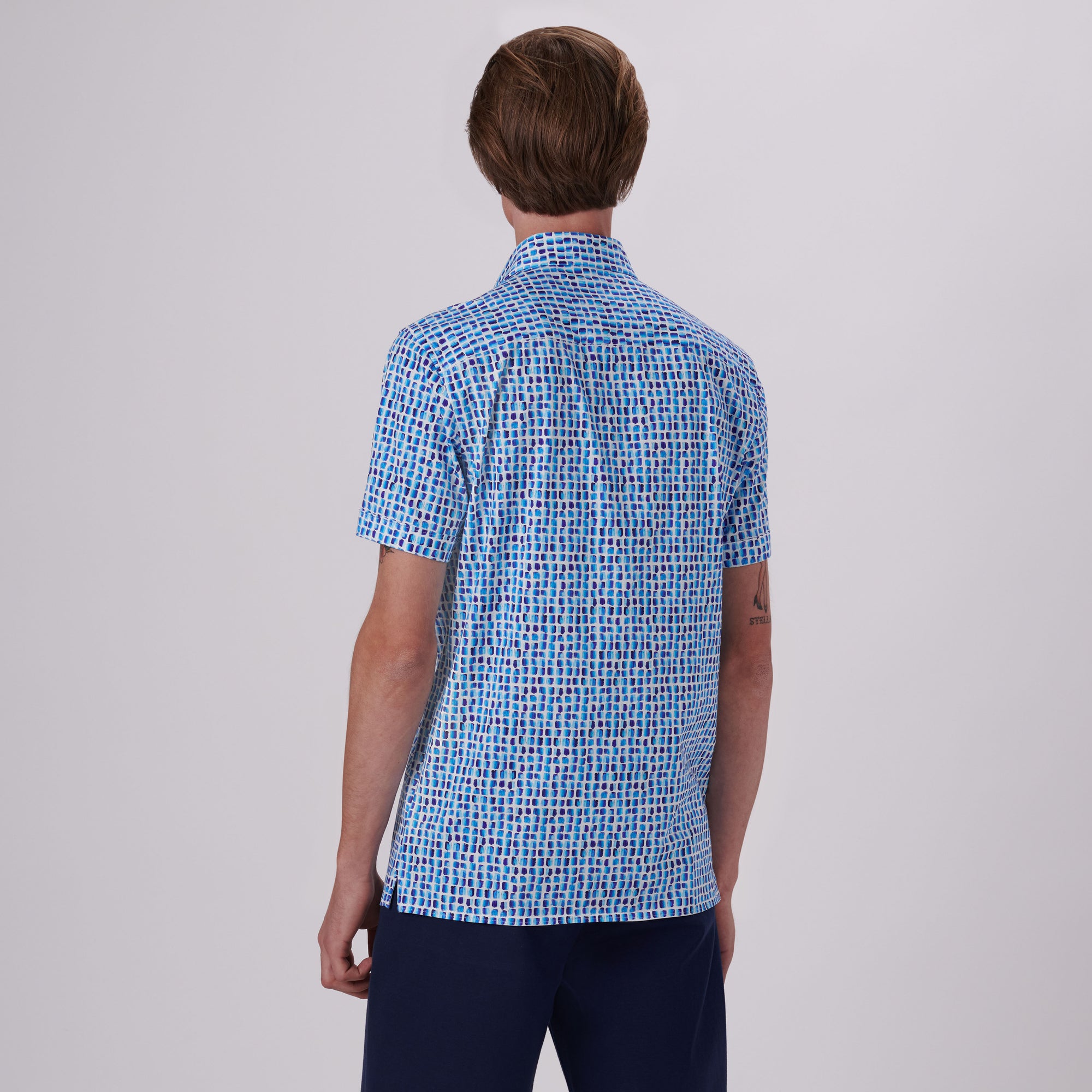 Milo Abstract Print OoohCotton Short Sleeve Shirt