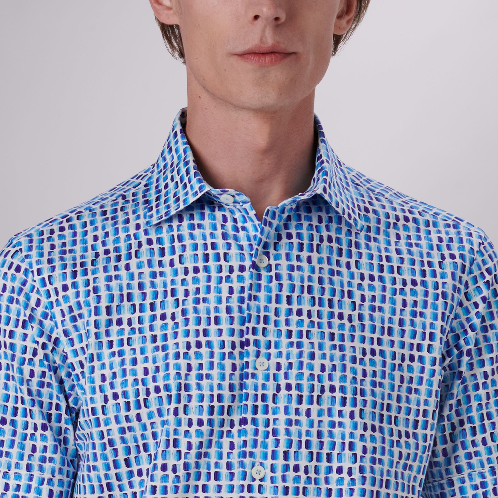 Milo Abstract Print OoohCotton Short Sleeve Shirt
