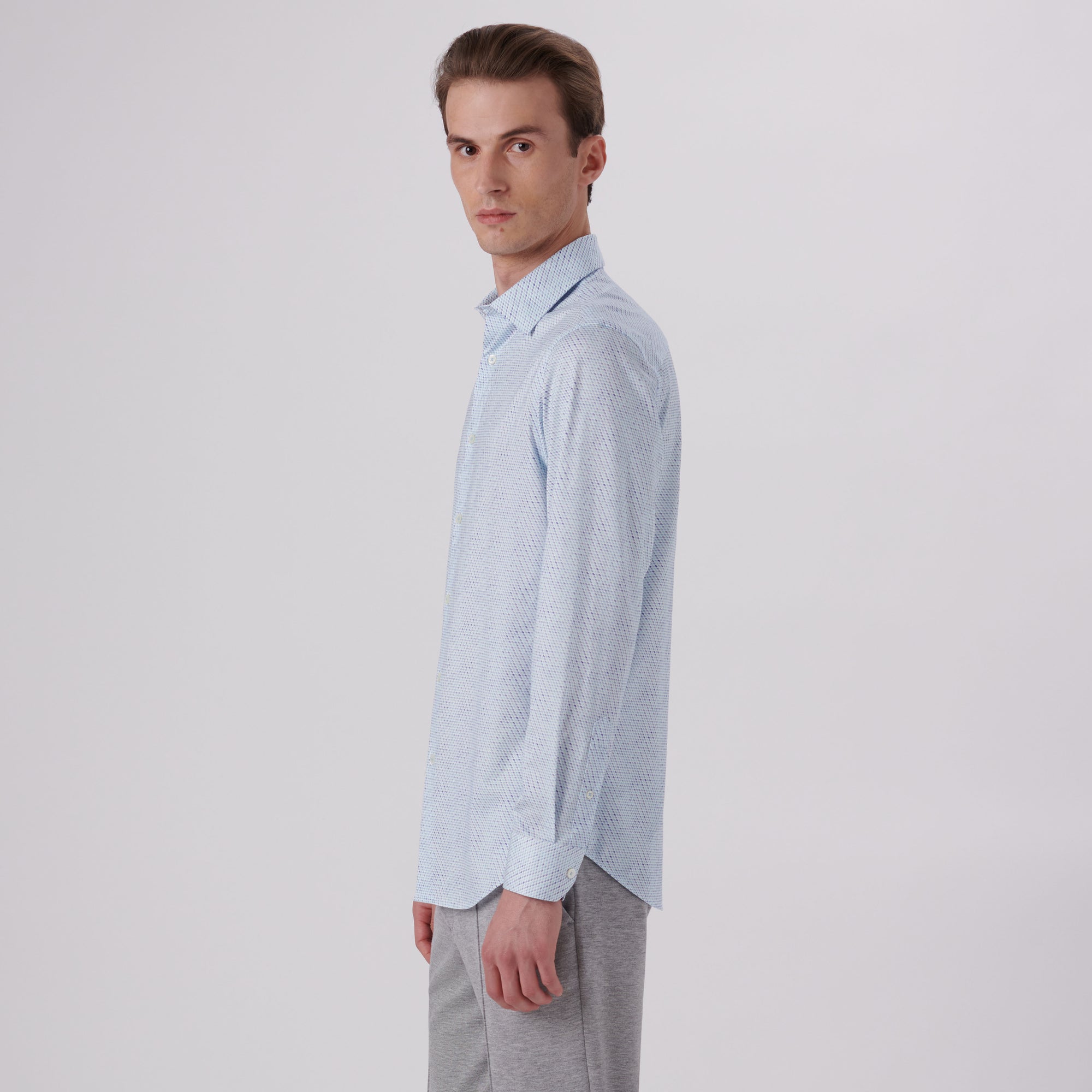 James Honeycomb Print OoohCotton Shirt