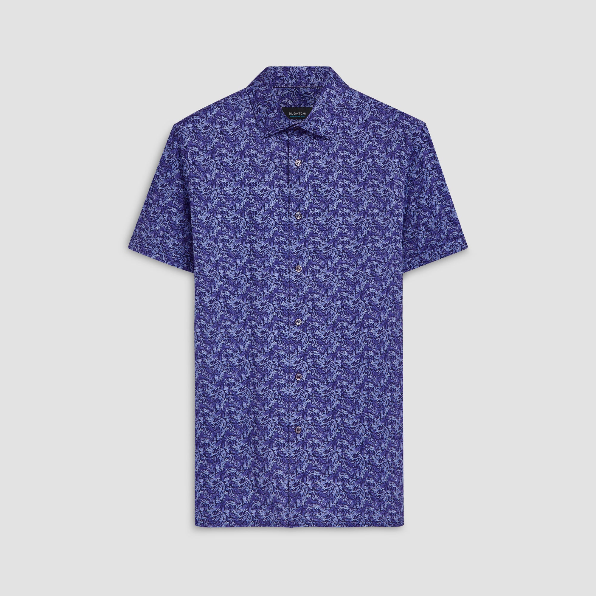 Milo Leaf Print OoohCotton Short Sleeve Shirt