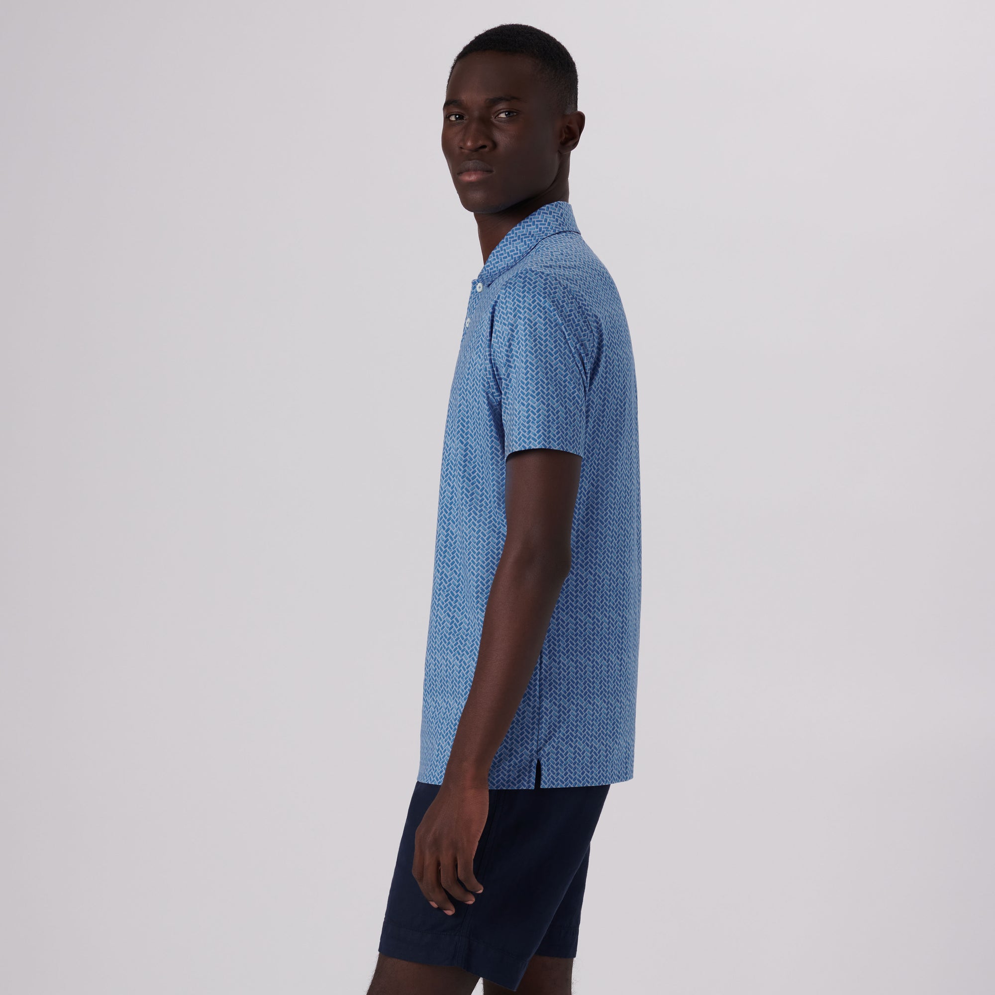 Victor Geometric Print OoohCotton Polo