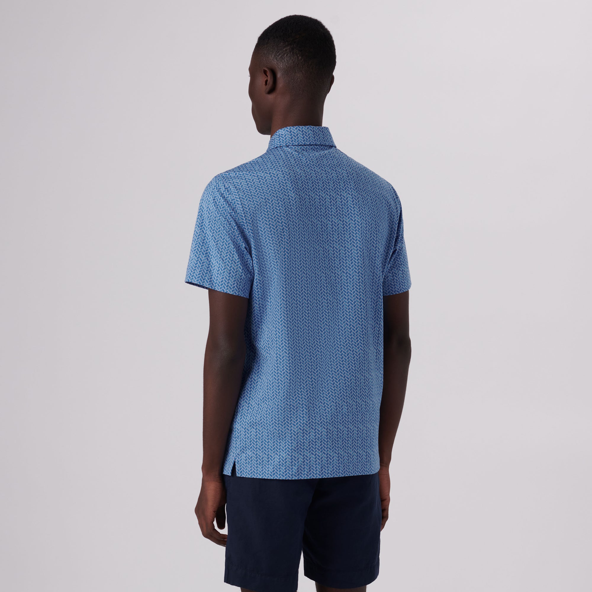Victor Geometric Print OoohCotton Polo
