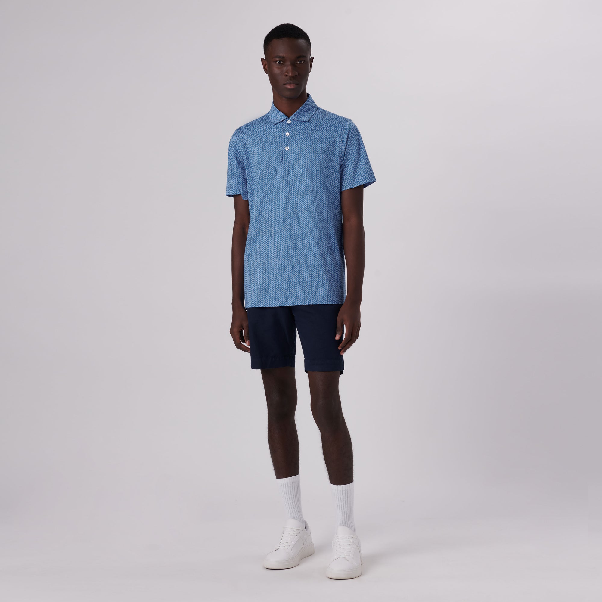 Victor Geometric Print OoohCotton Polo