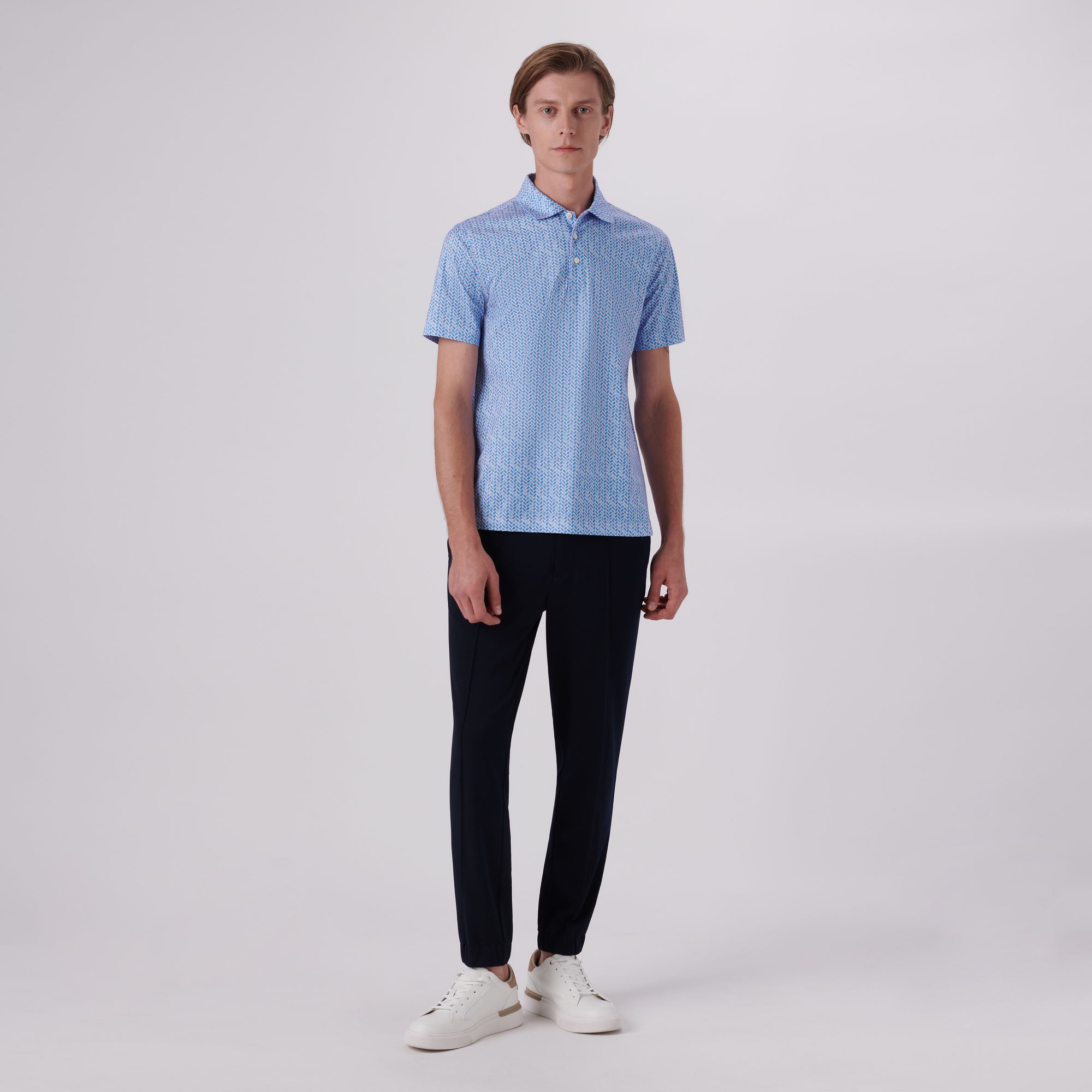 Victor Geometric Print OoohCotton Polo