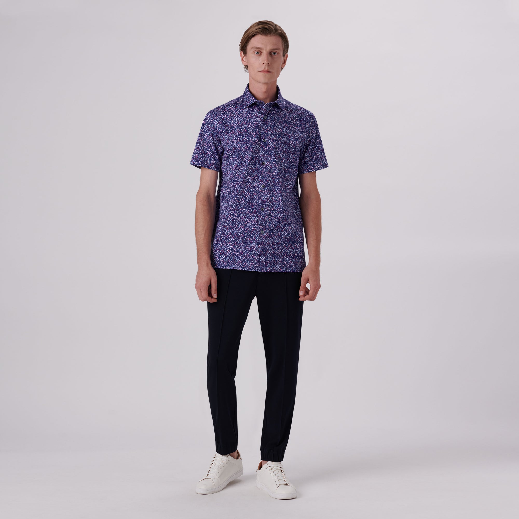 Milo Floral Print OoohCotton Short Sleeve Shirt