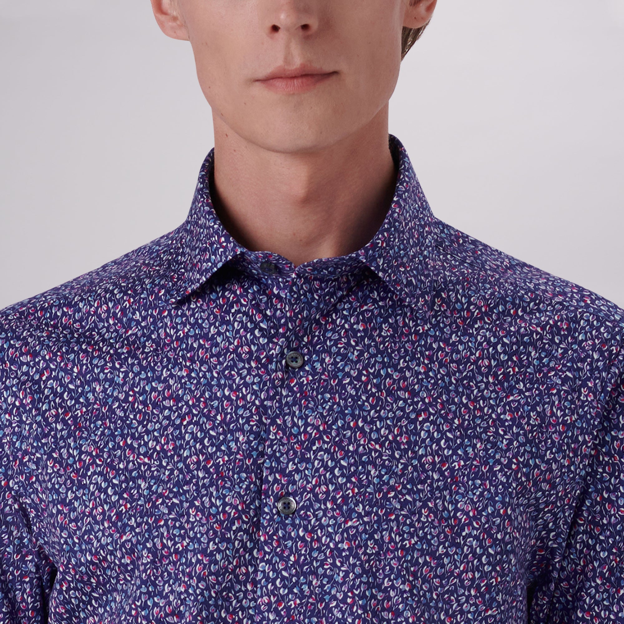 Milo Floral Print OoohCotton Short Sleeve Shirt