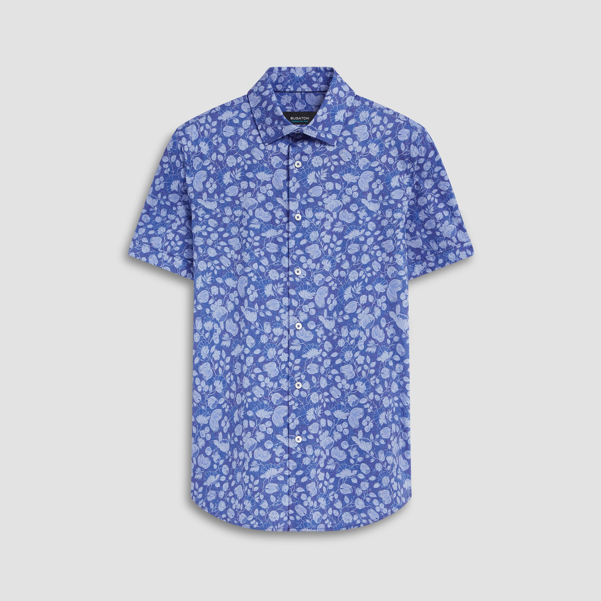 Miles Floral Print OoohCotton Short Sleeve Shirt
