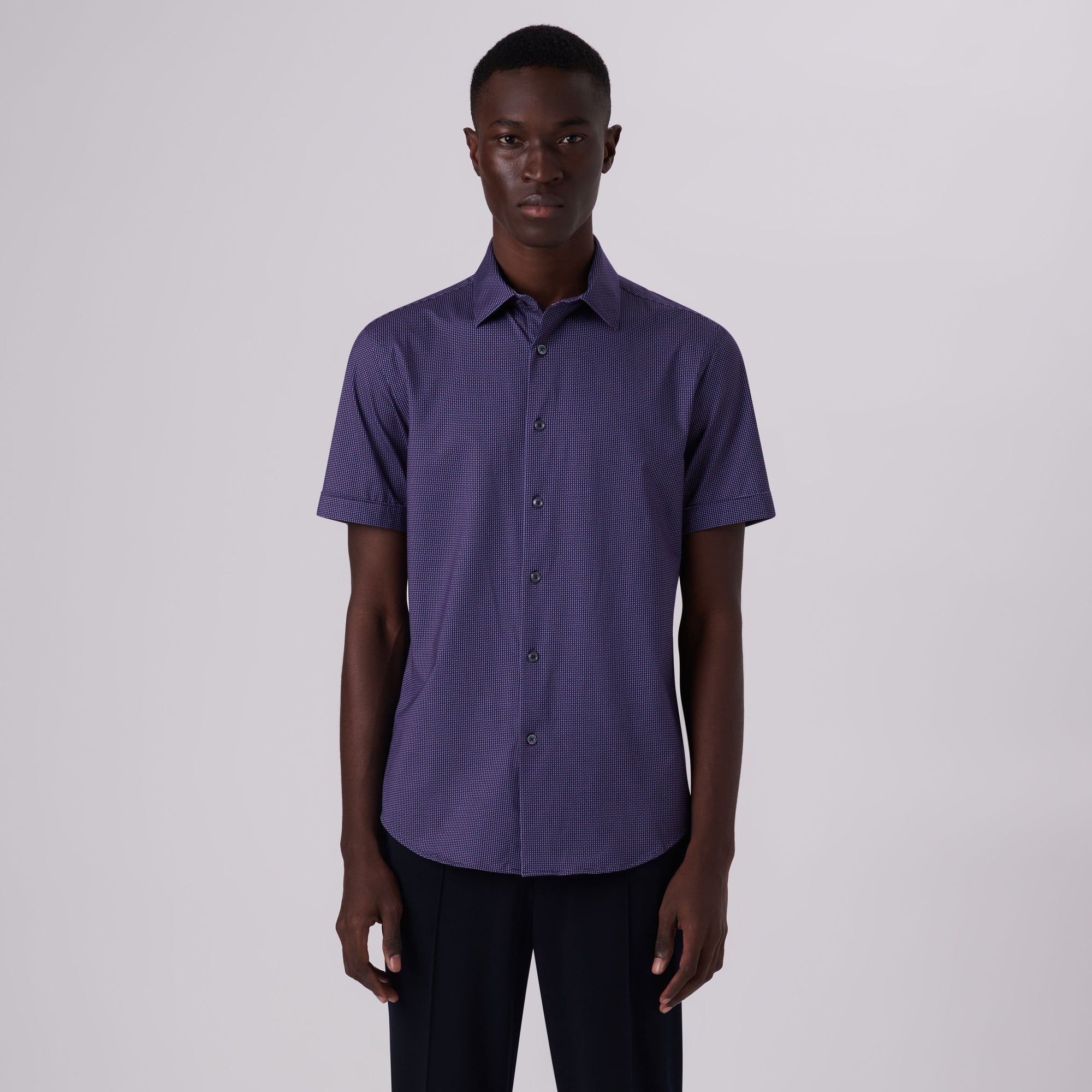 Miles Confetti Print OoohCotton Short Sleeve Shirt