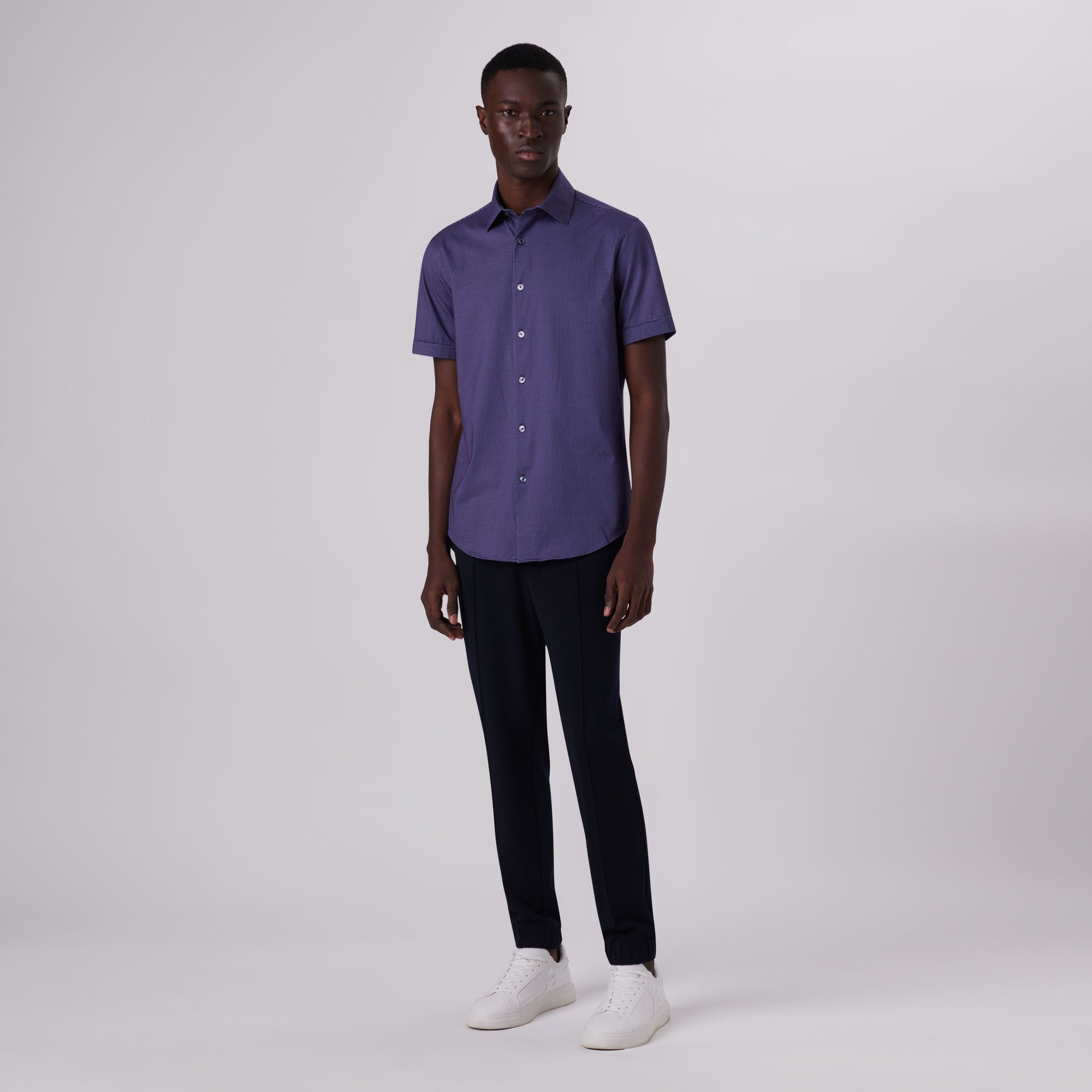 Miles Confetti Print OoohCotton Short Sleeve Shirt