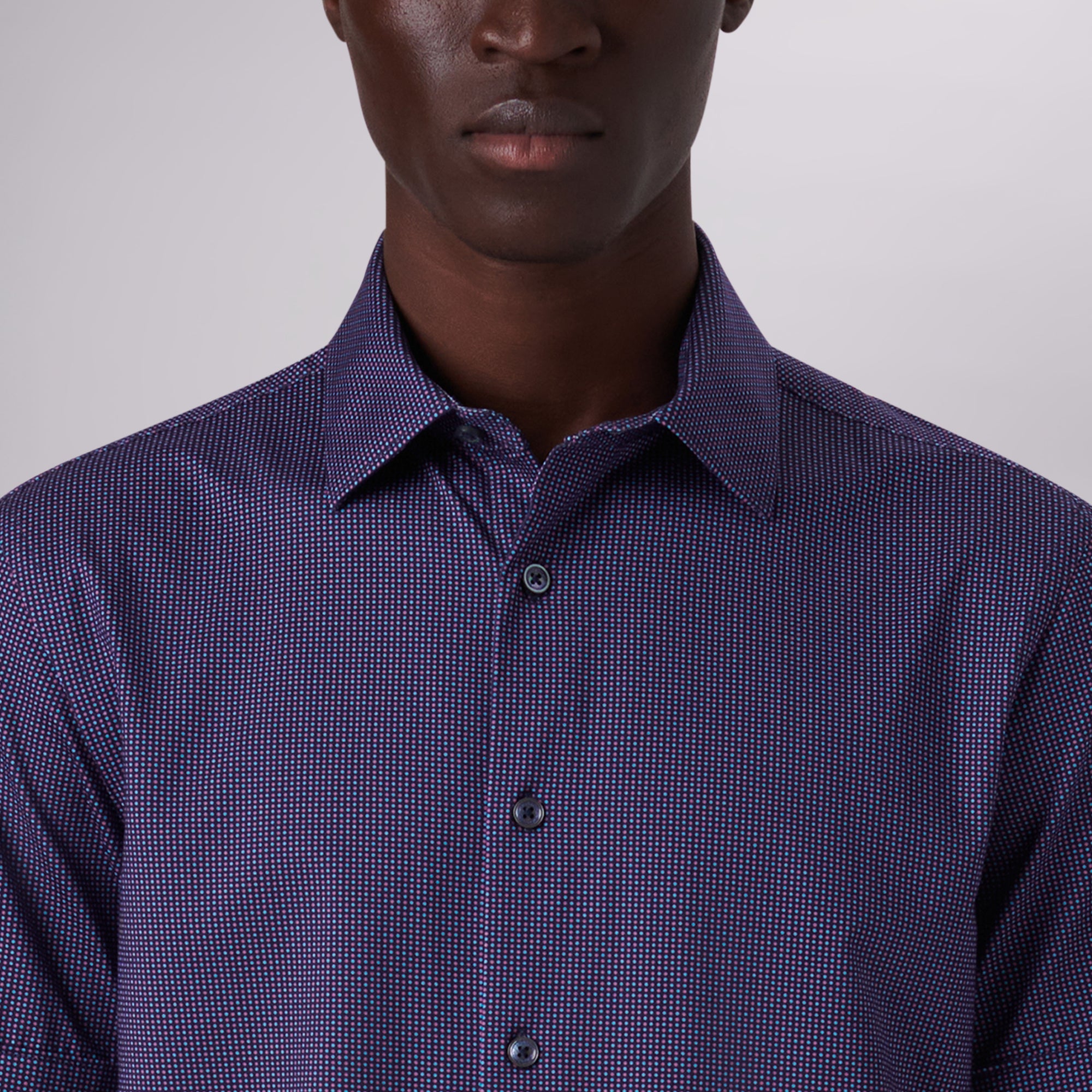 Miles Confetti Print OoohCotton Short Sleeve Shirt