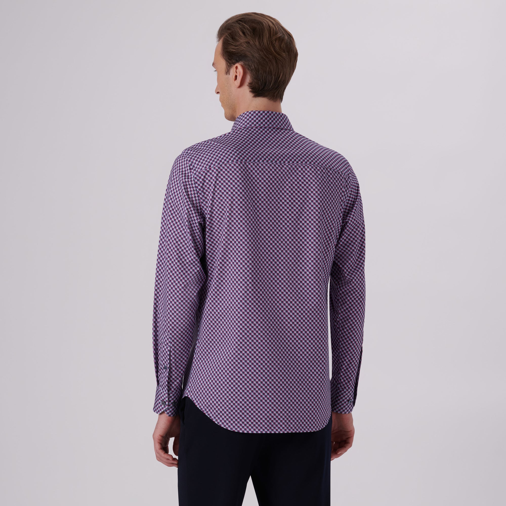 James Geometric Illusion Print OoohCotton Shirt
