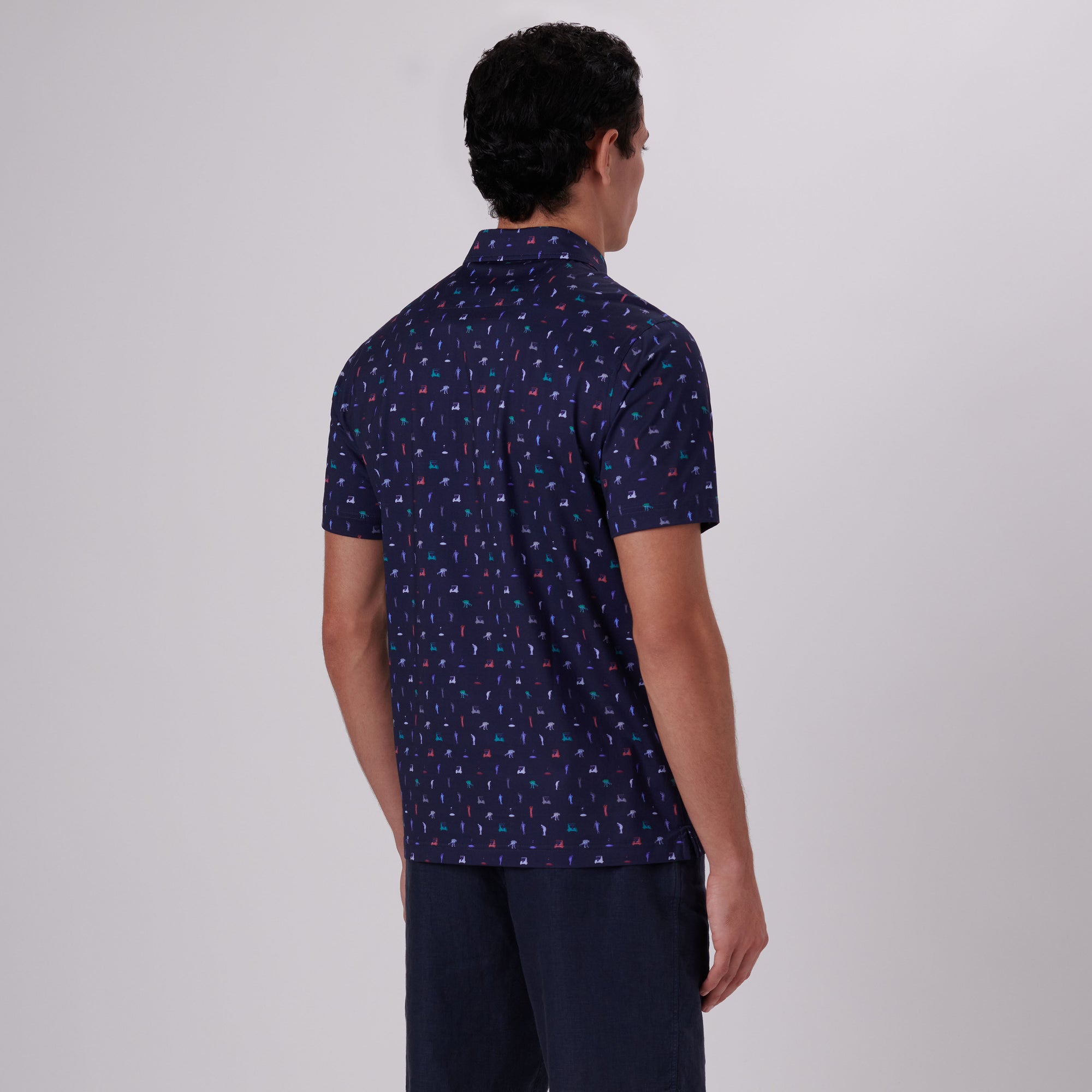 Victor Golf Print OoohCotton Polo