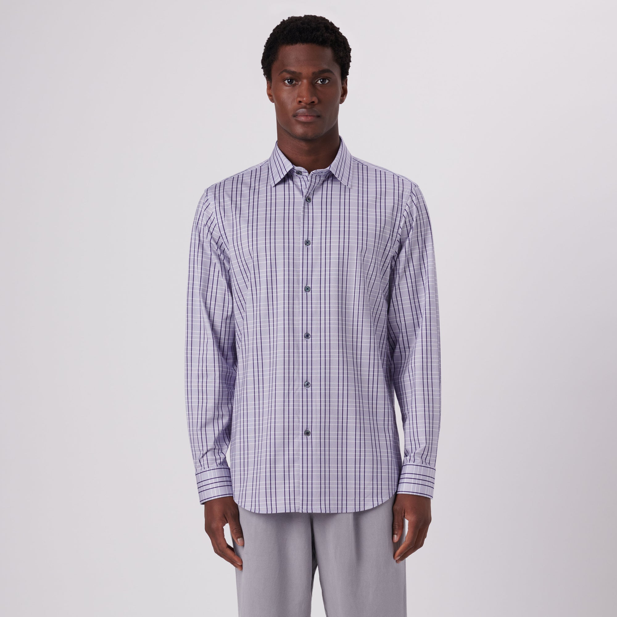 James Tattersall Check Print OoohCotton Shirt