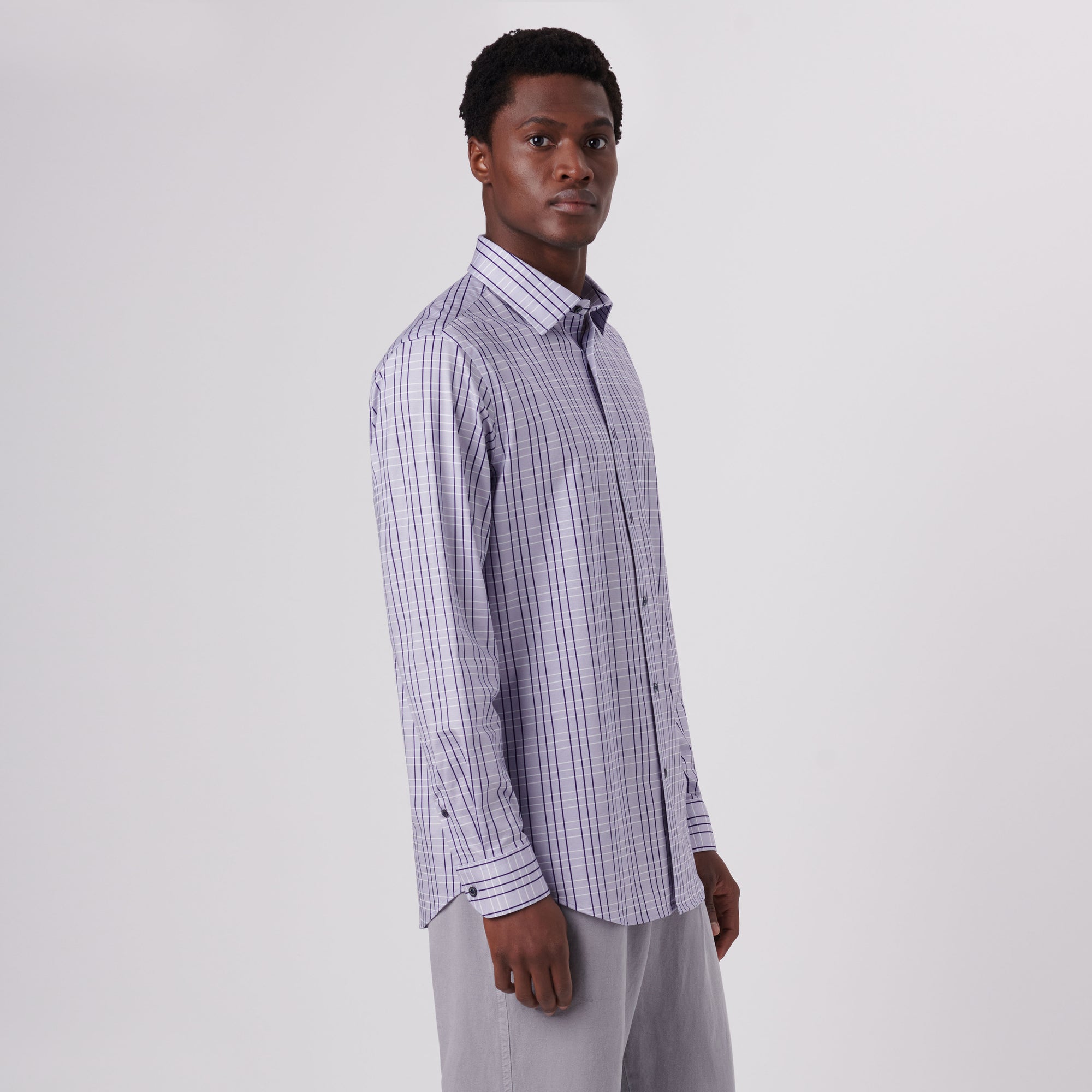 James Tattersall Check Print OoohCotton Shirt