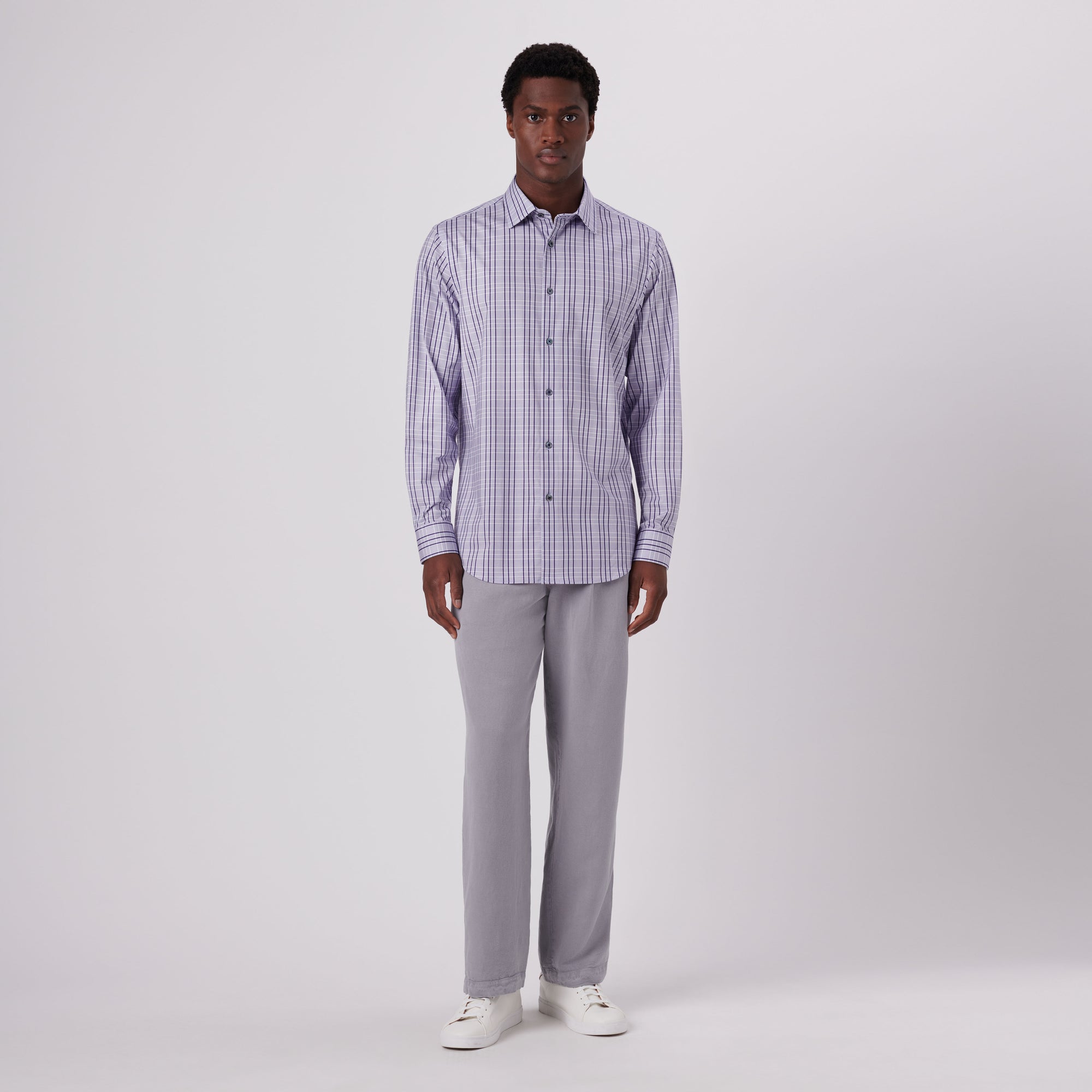 James Tattersall Check Print OoohCotton Shirt