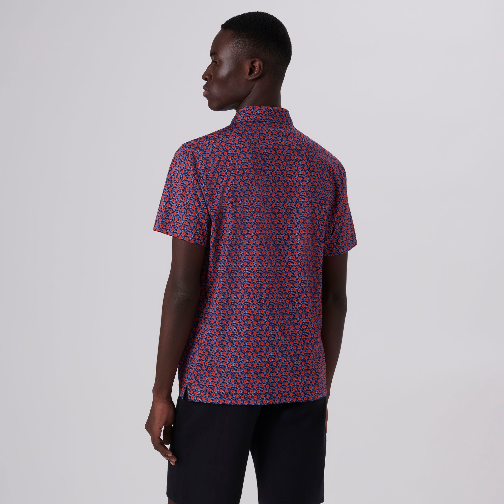 Victor Floral Print OoohCotton Polo