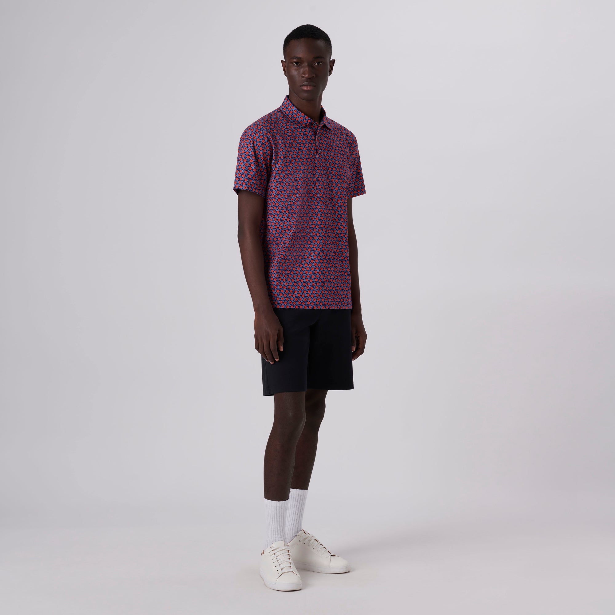 Victor Floral Print OoohCotton Polo