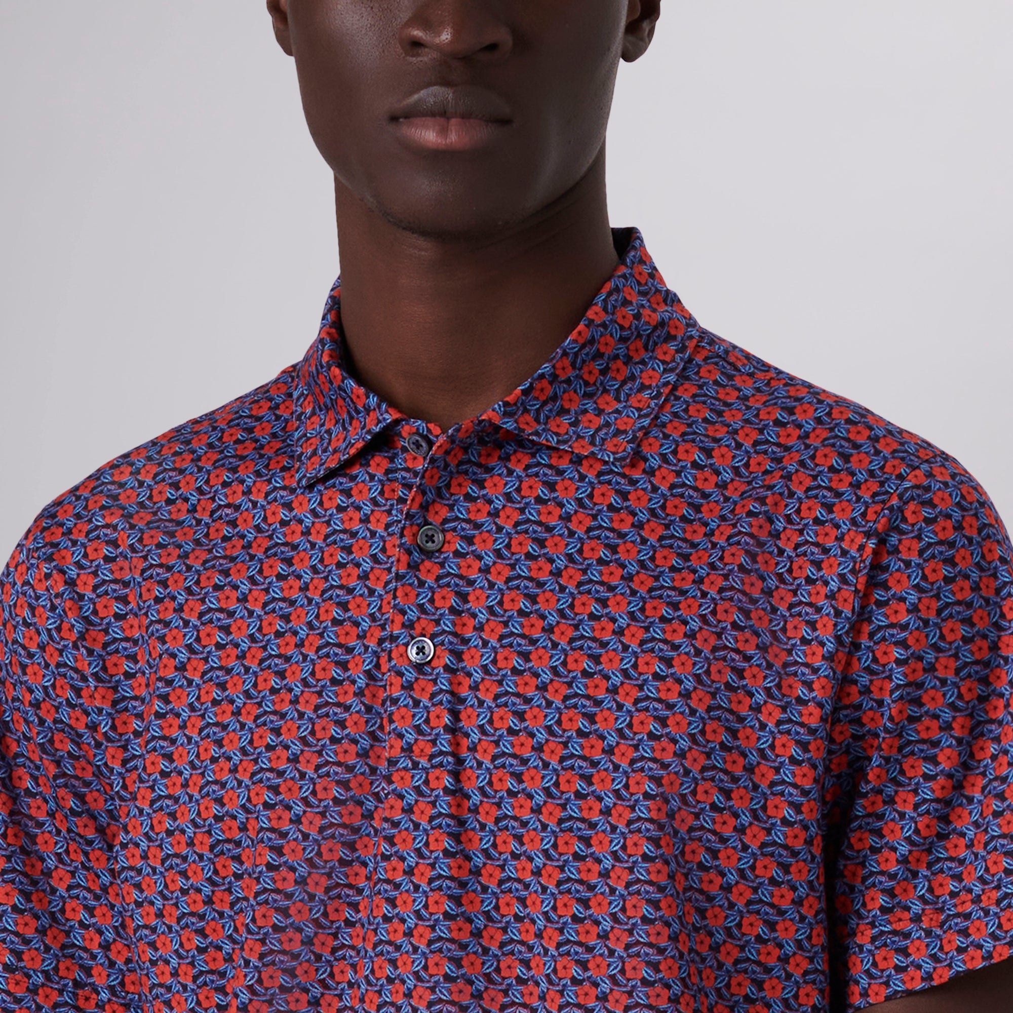 Victor Floral Print OoohCotton Polo