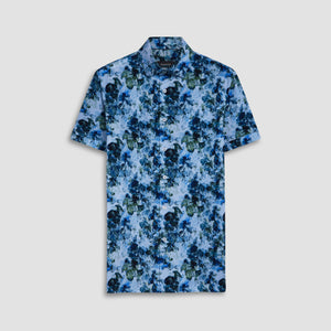 Milo Aquarelle Leaf Print OoohCotton Short Sleeve Shirt