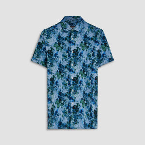Milo Aquarelle Leaf Print OoohCotton Short Sleeve Shirt