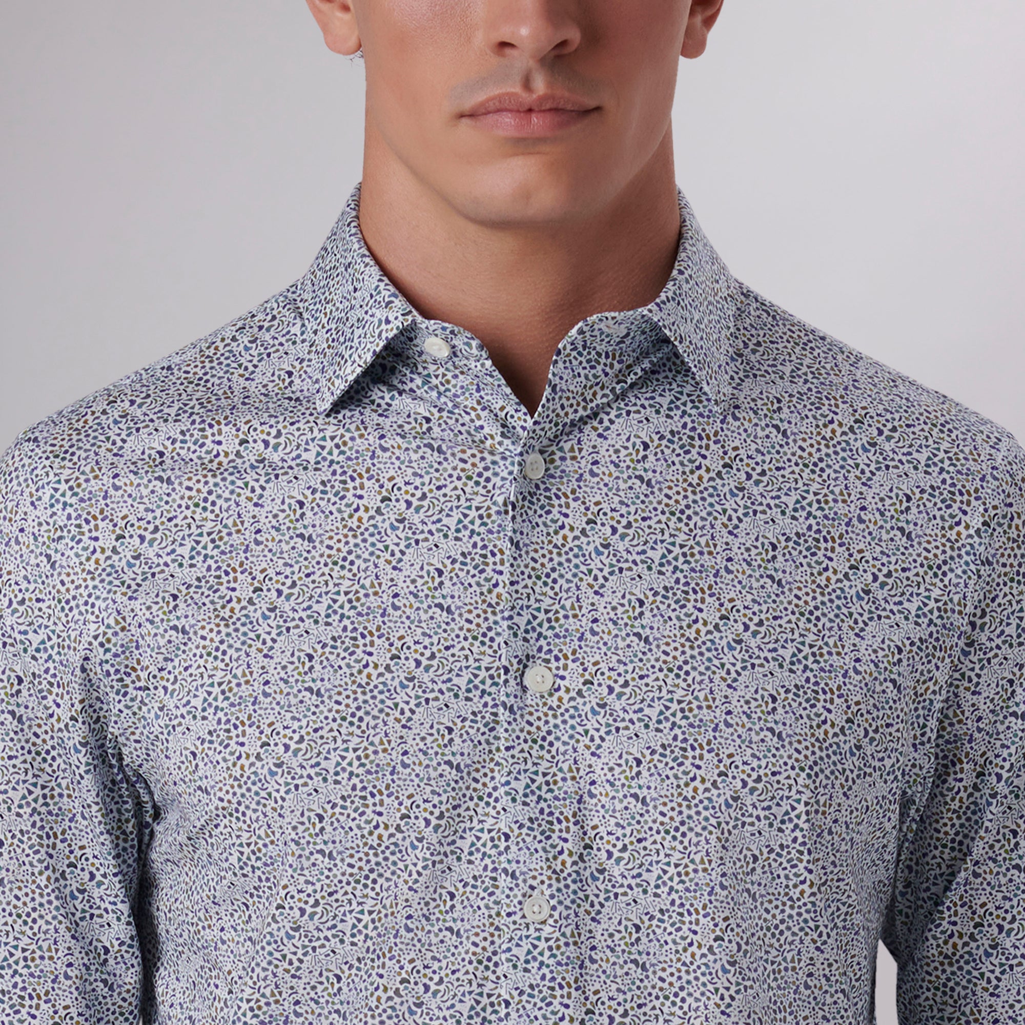 James Abstract Print OoohCotton Shirt