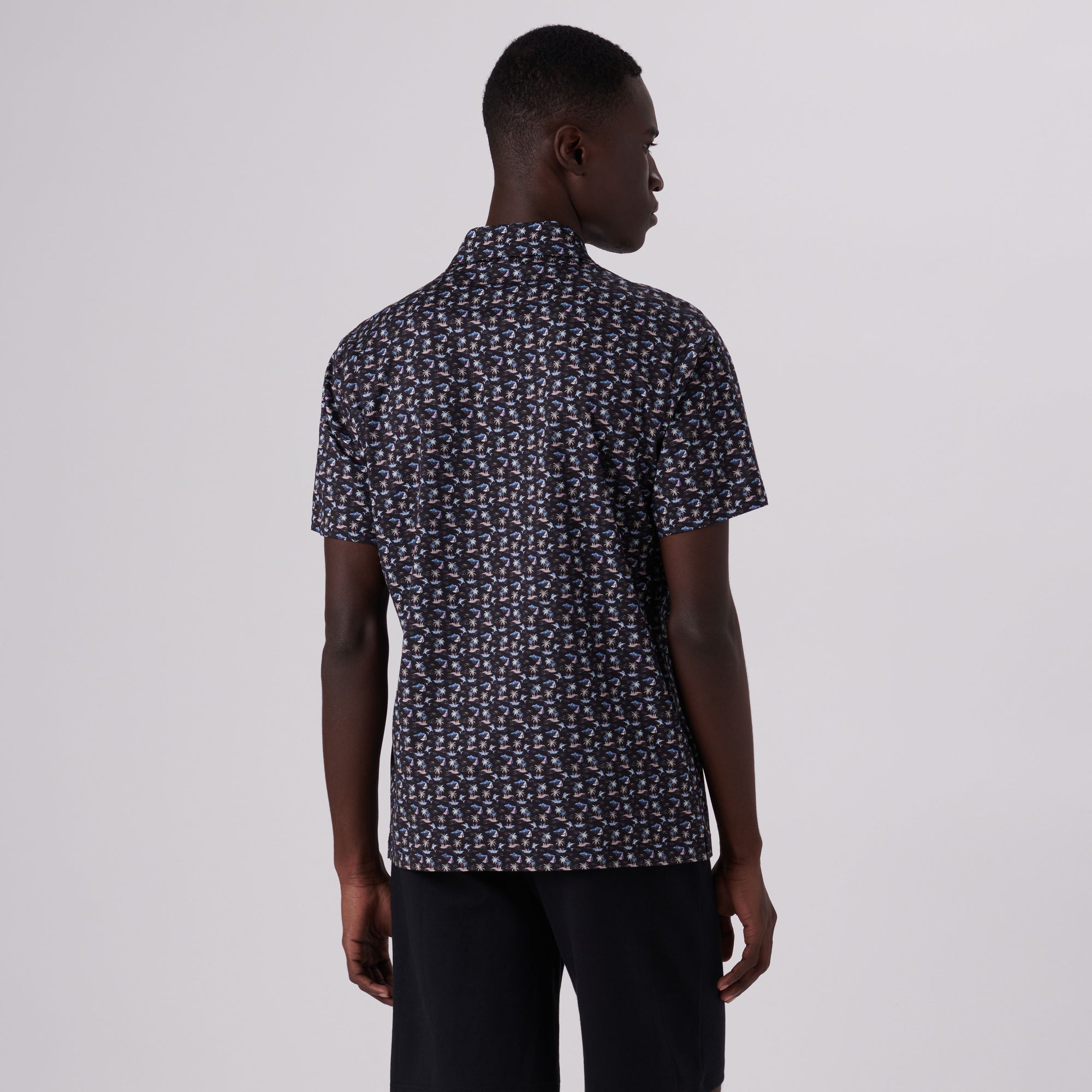 Victor Tropical Setting Print OoohCotton Polo