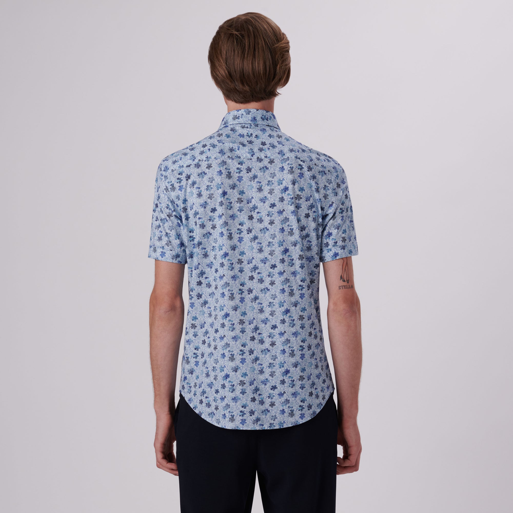 Miles Floral Print OoohCotton Short Sleeve Shirt