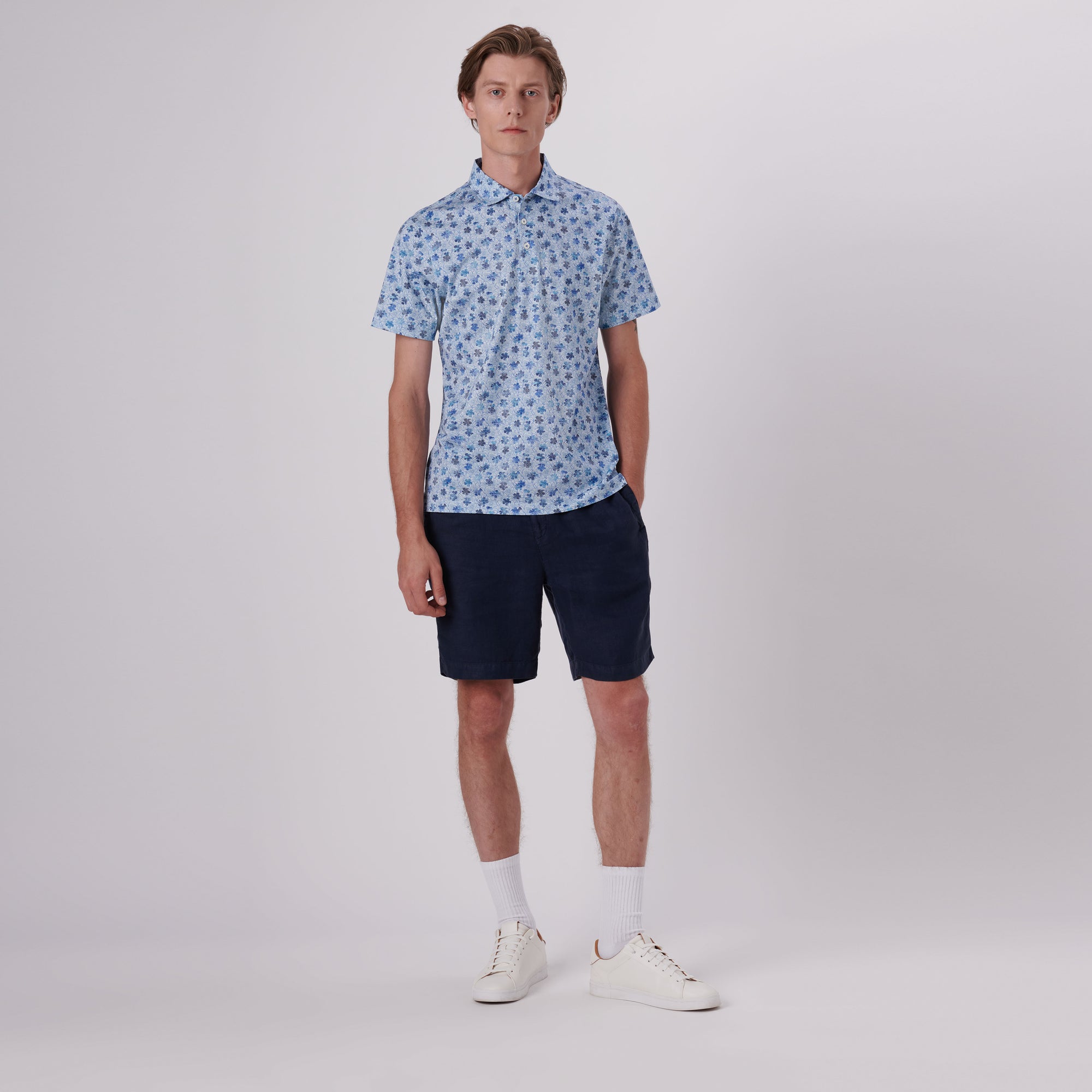 Victor Floral Print OoohCotton Polo