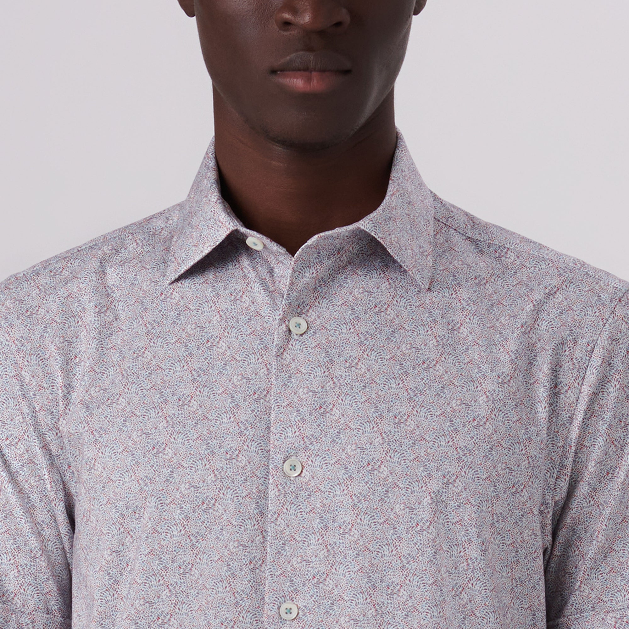 Miles Abstract Print OoohCotton Short Sleeve Shirt