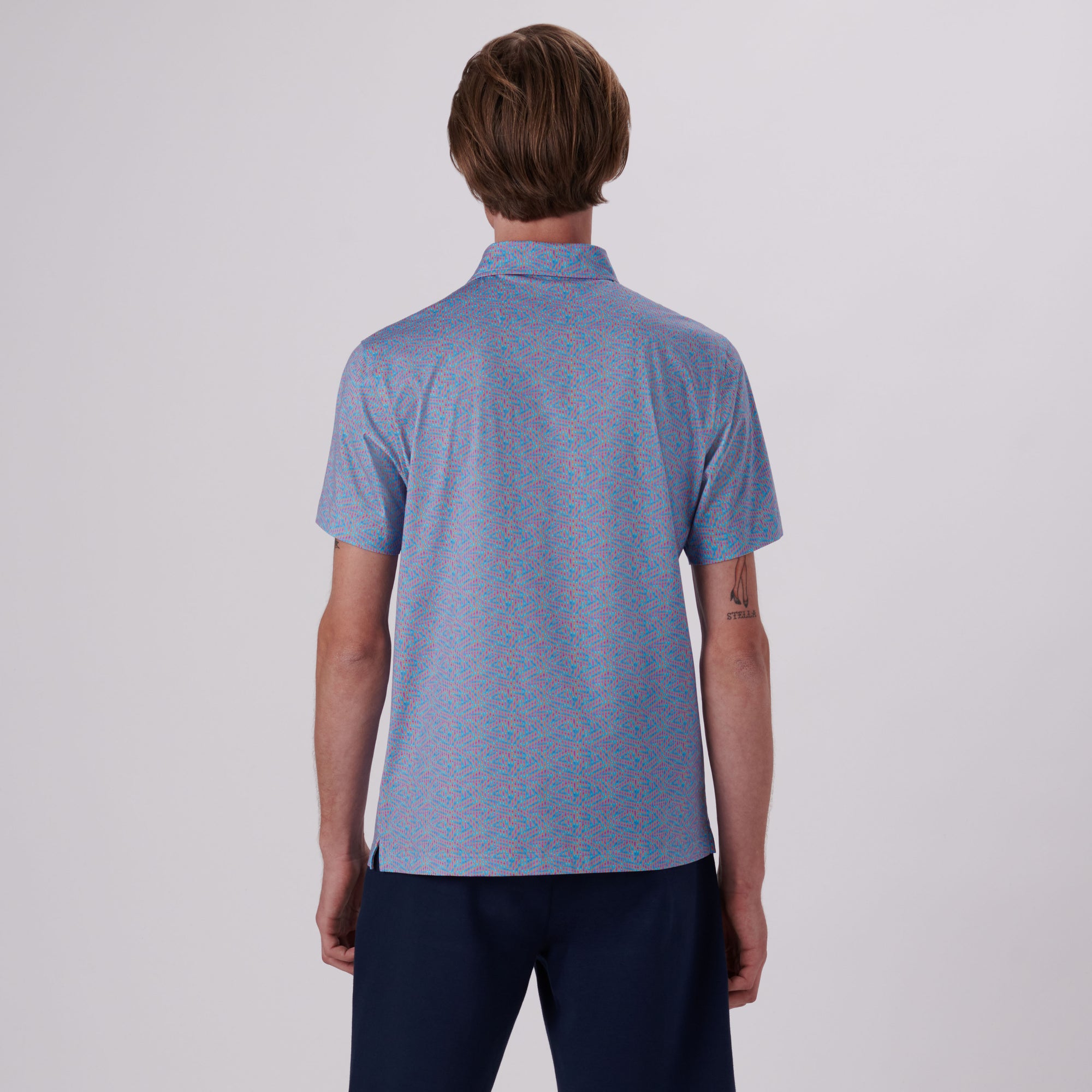 Victor Ribbon Stripe Print OoohCotton Polo