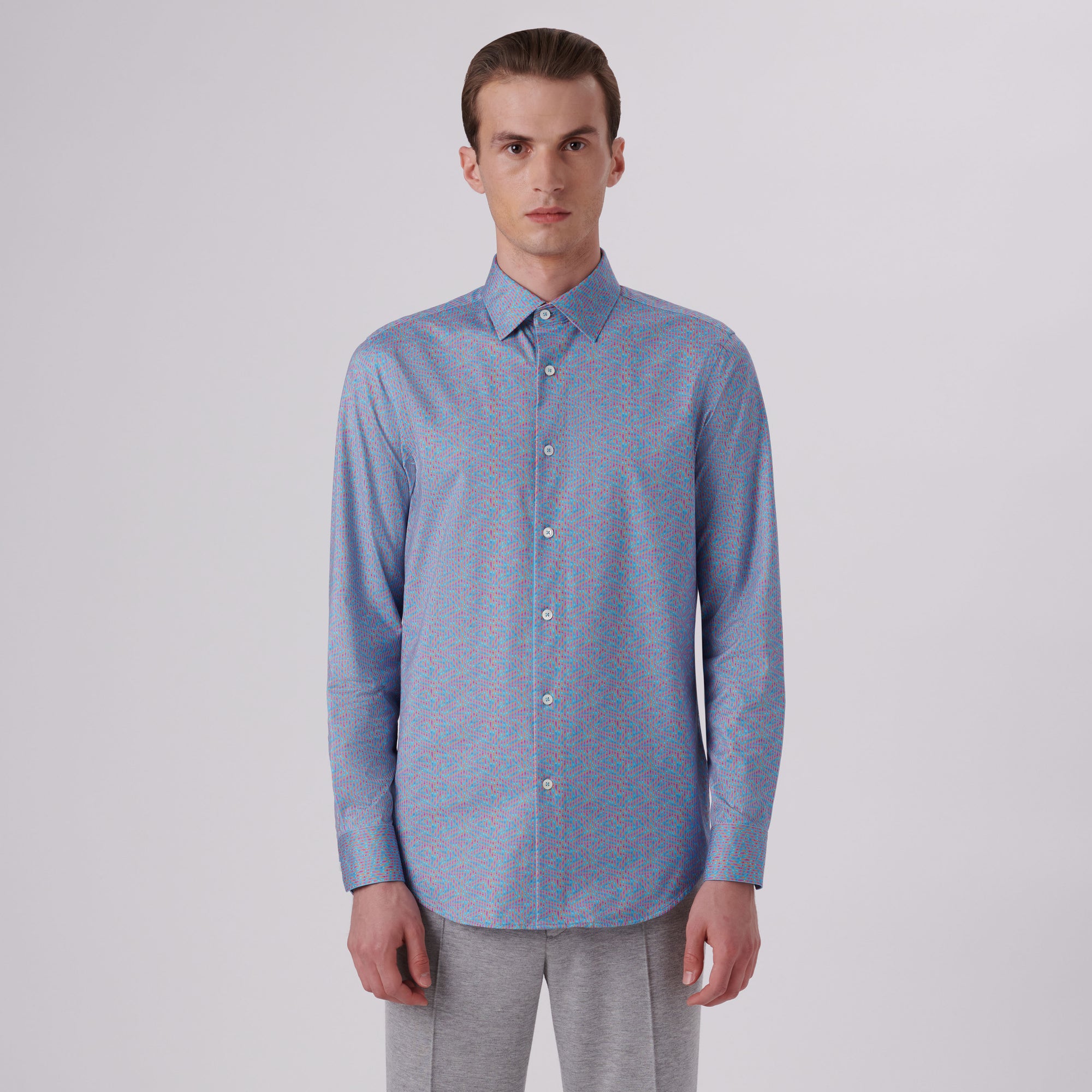 James Ribbon Stripe Print OoohCotton Shirt