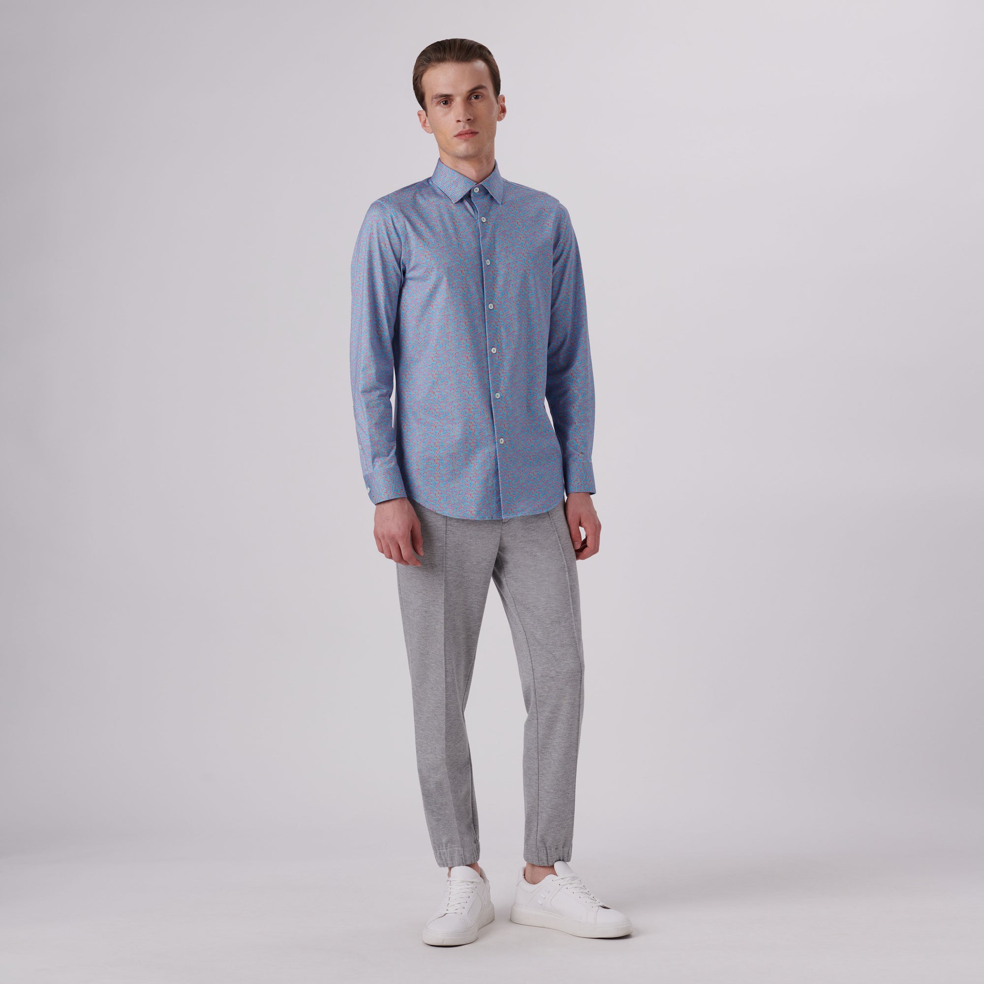 James Ribbon Stripe Print OoohCotton Shirt