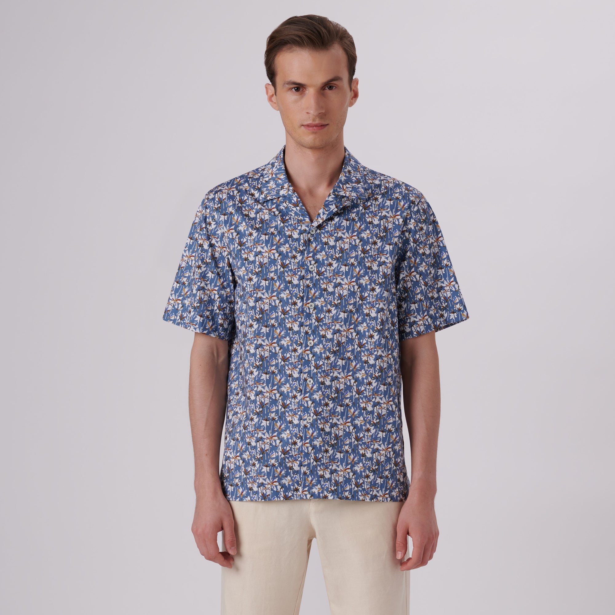 Cole Palm Trees Print OoohCotton Camp Shirt
