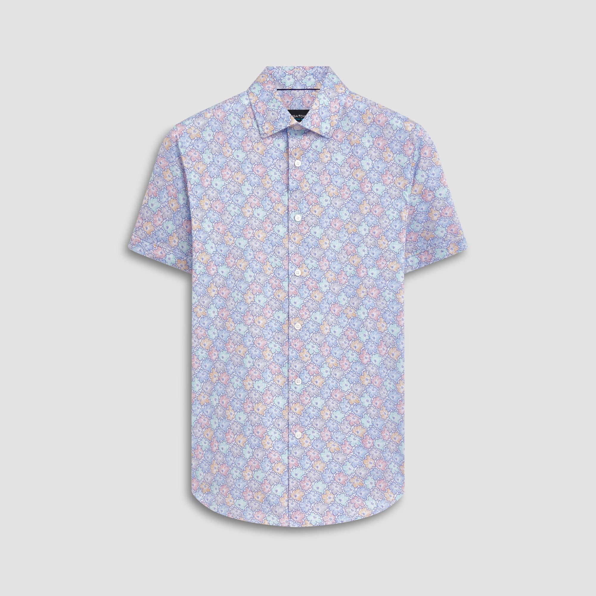 Miles Floral Print OoohCotton Short Sleeve Shirt