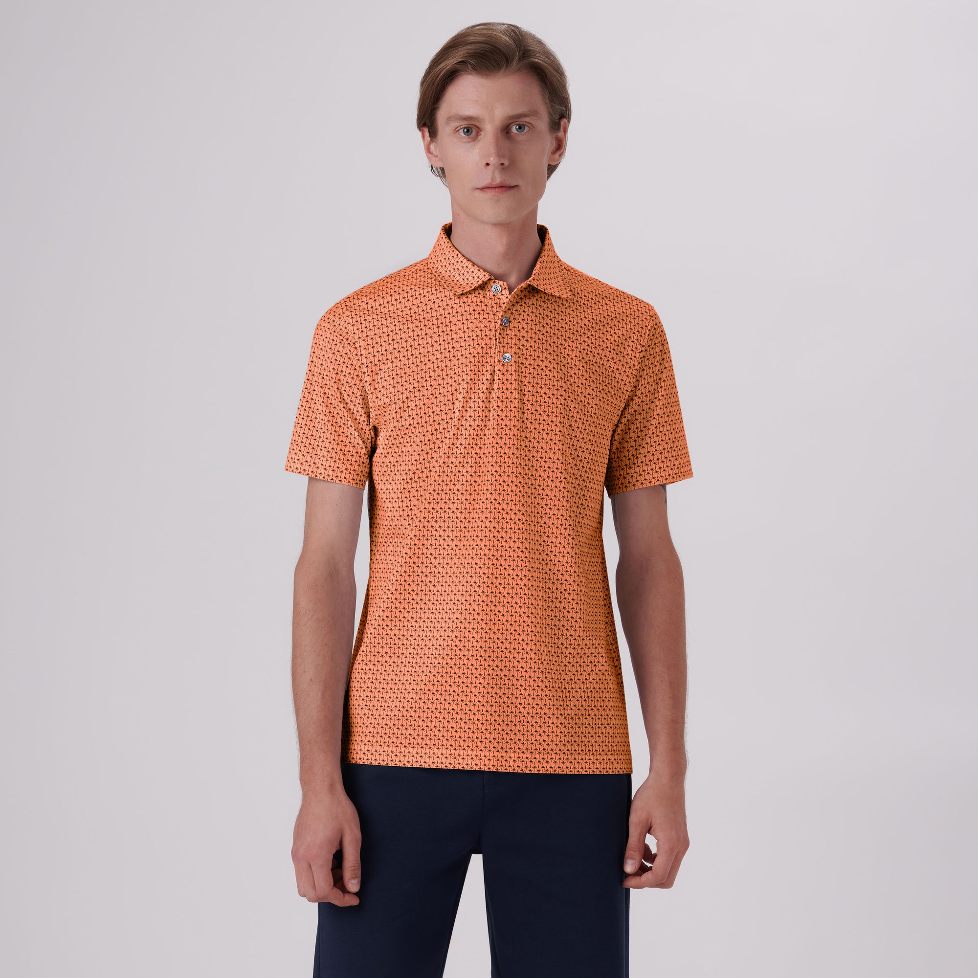 Victor Palm Trees Print OoohCotton Polo