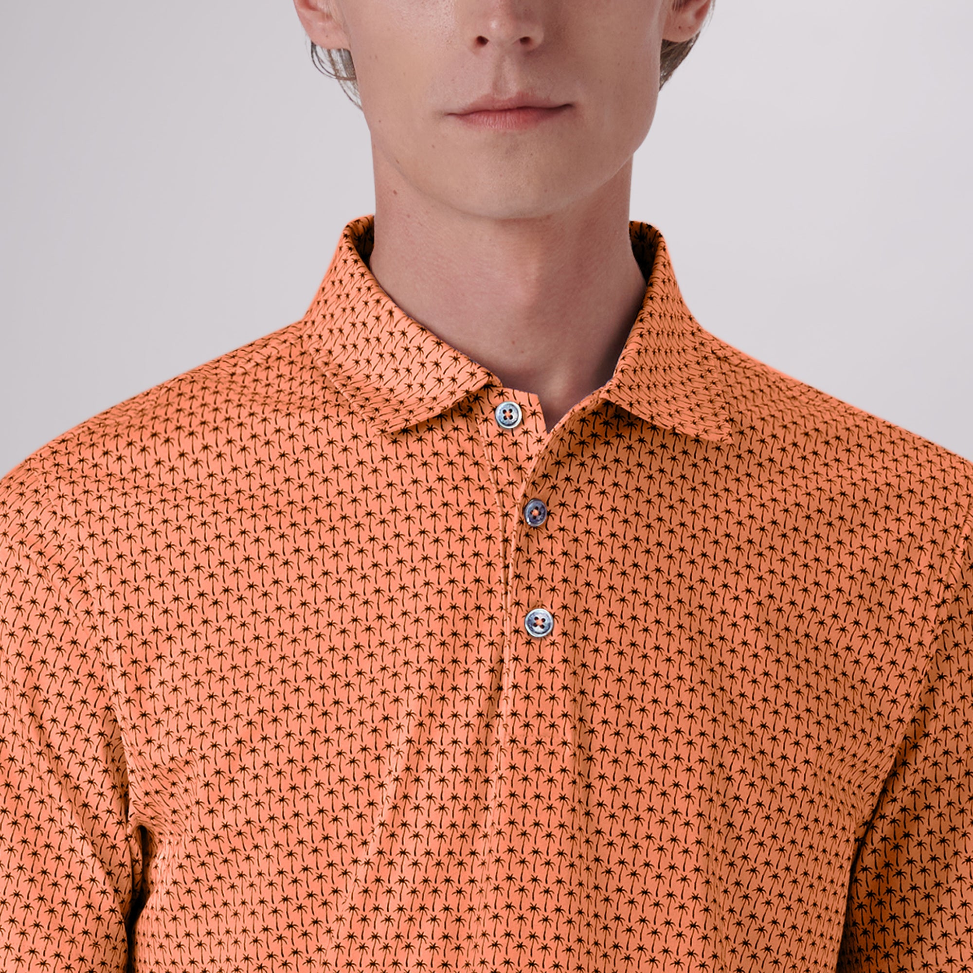 Victor Palm Trees Print OoohCotton Polo