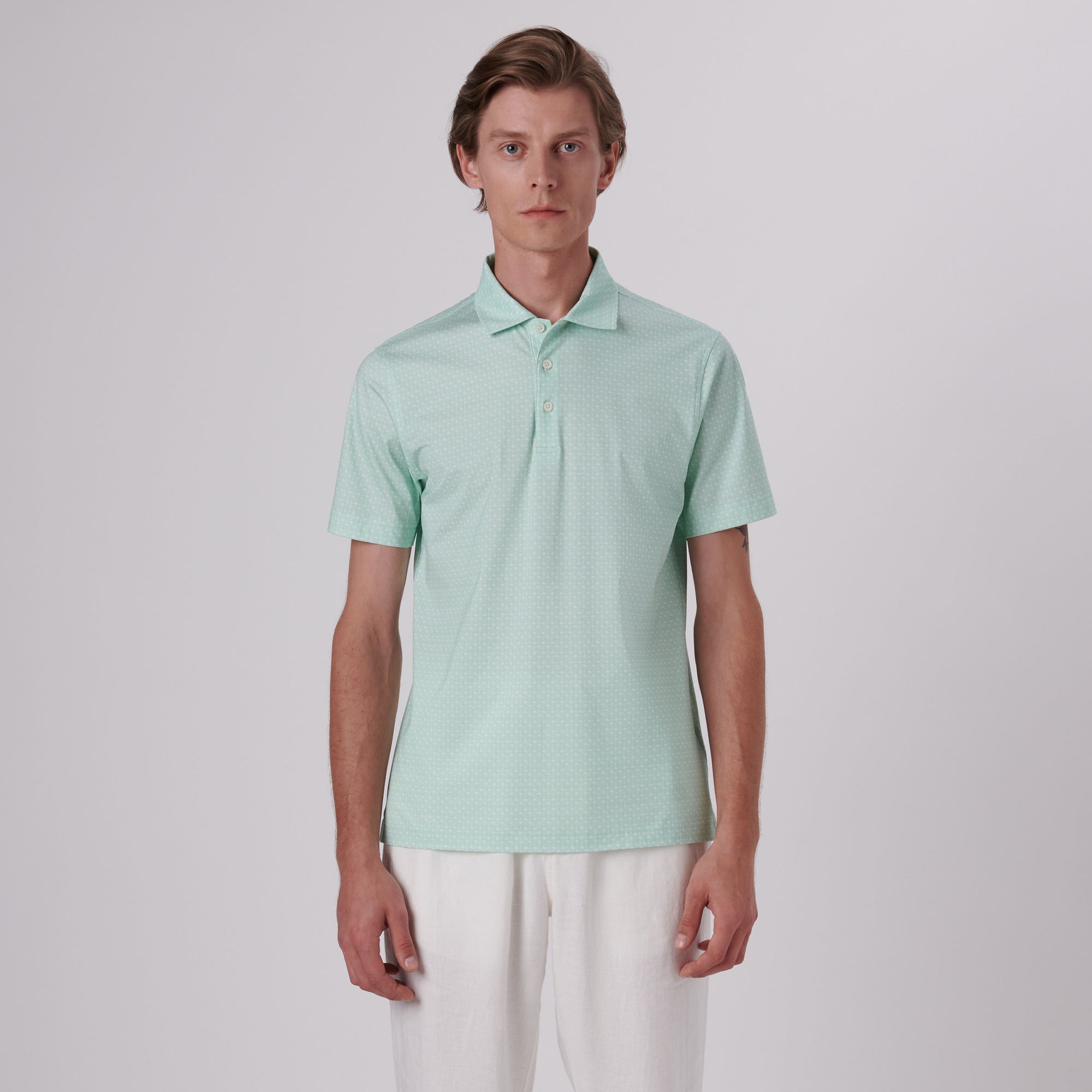 Victor Palm Trees Print OoohCotton Polo