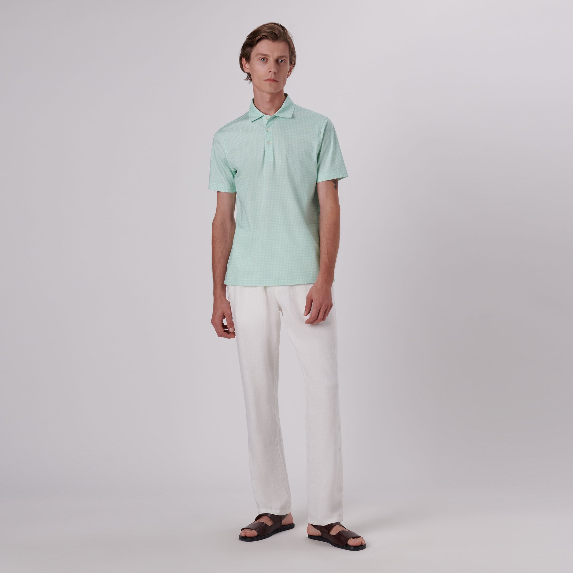 Victor Palm Trees Print OoohCotton Polo