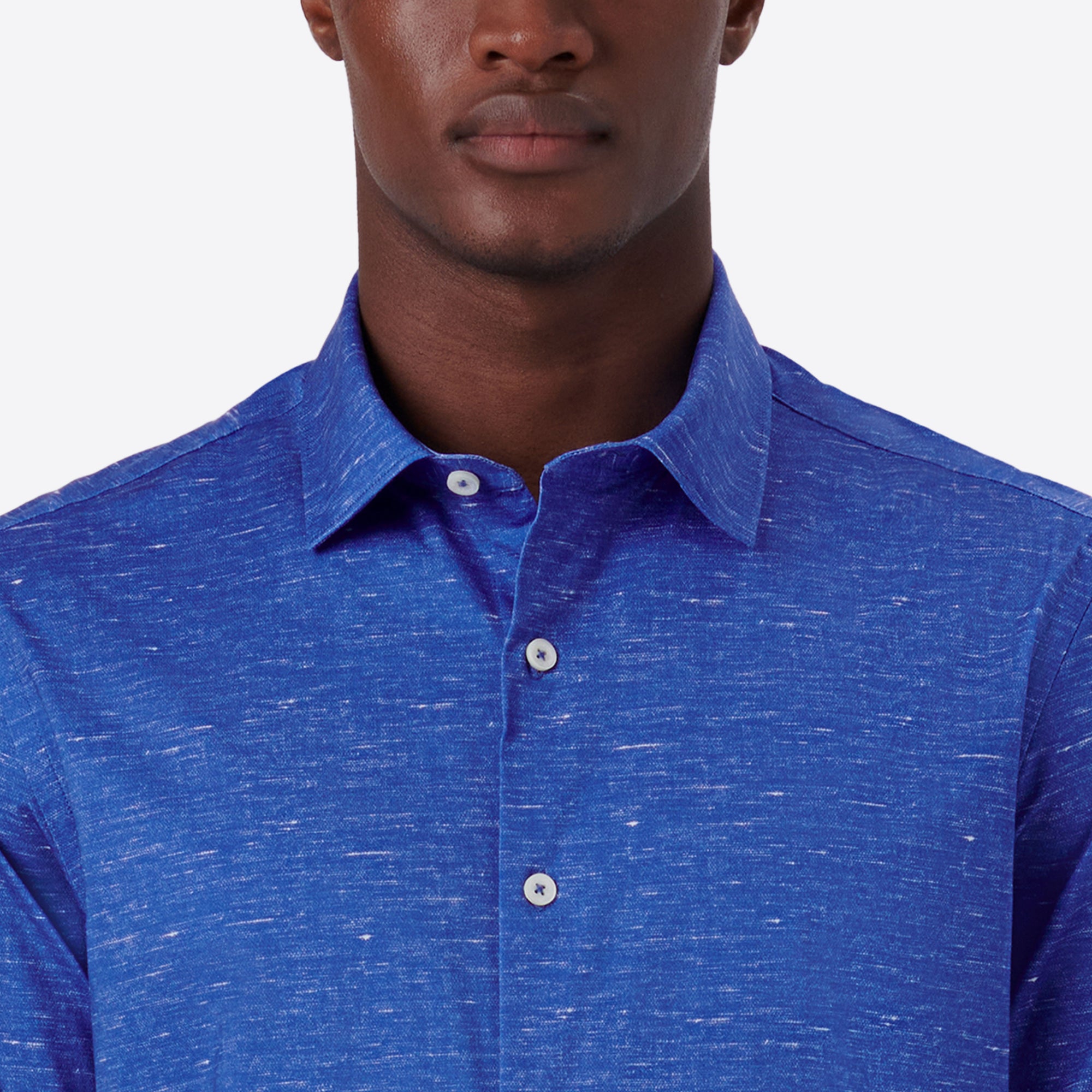 Miles Heather Print OoohCotton Short Sleeve Shirt