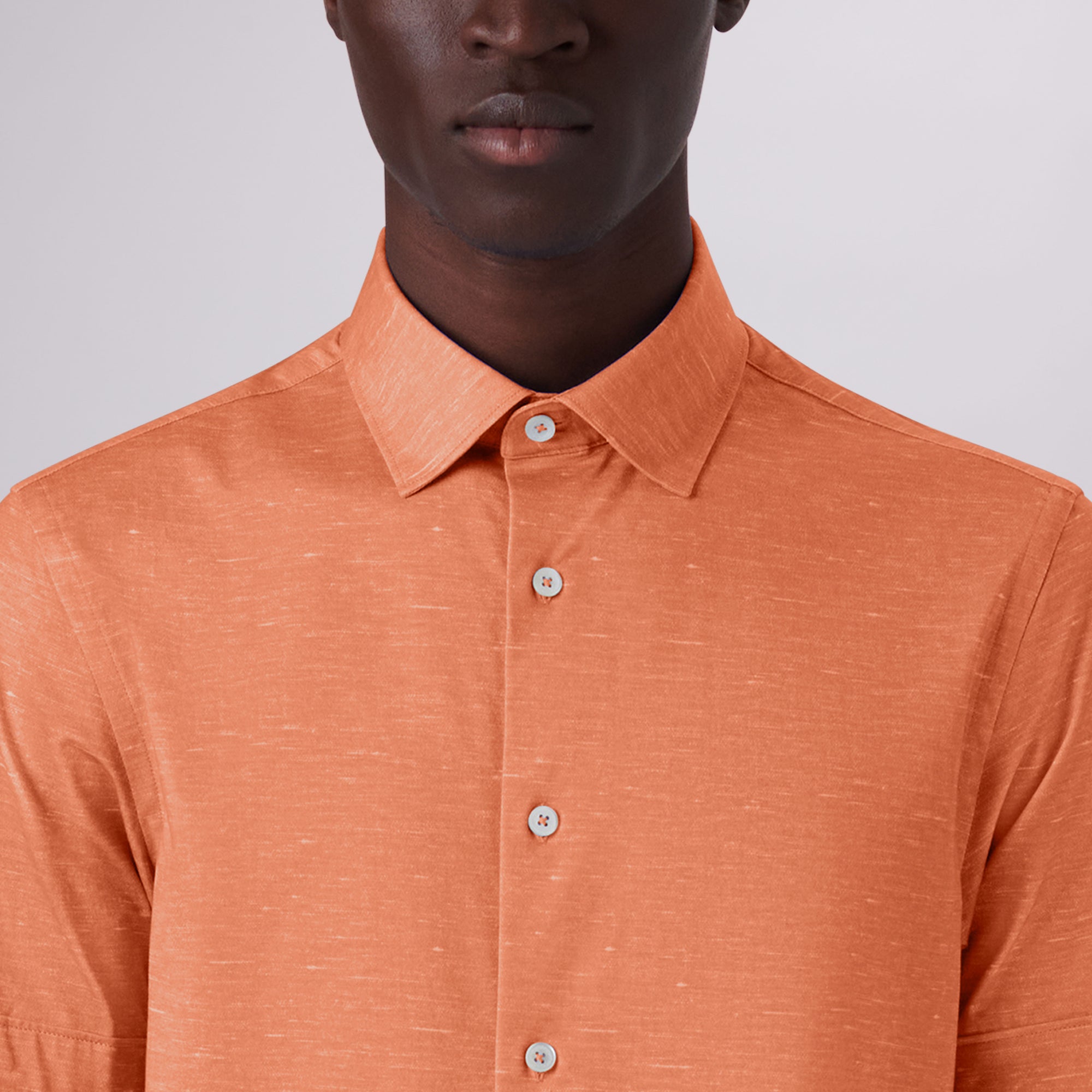 Miles Heather Print OoohCotton Short Sleeve Shirt