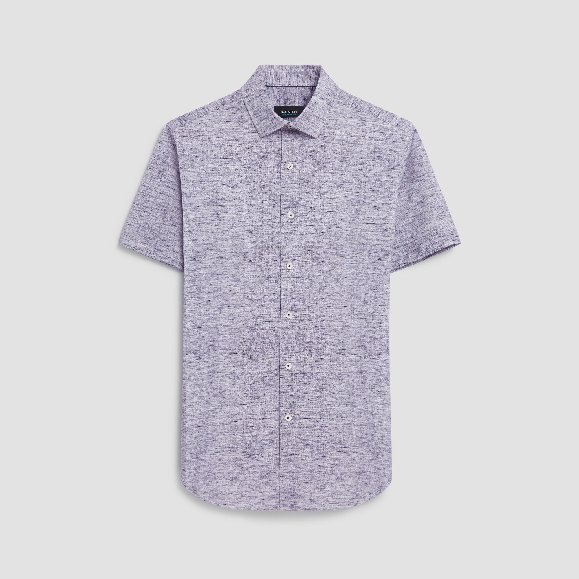 Miles Heather Print OoohCotton Short Sleeve Shirt
