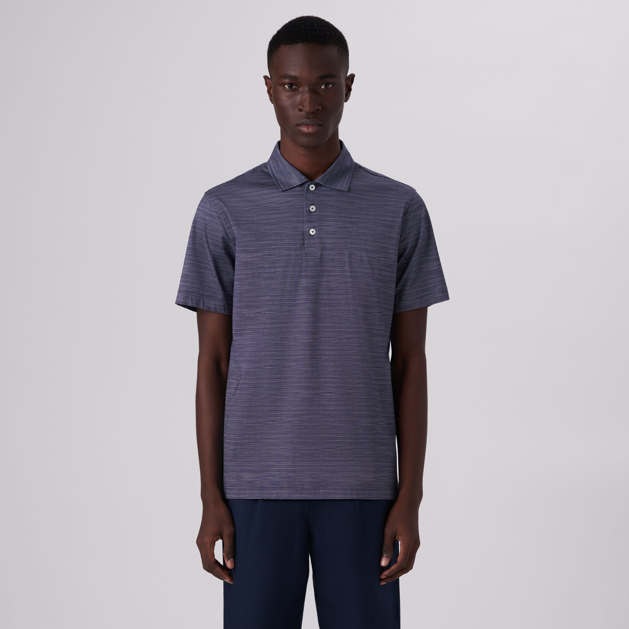 Victor Striated Print OoohCotton Polo