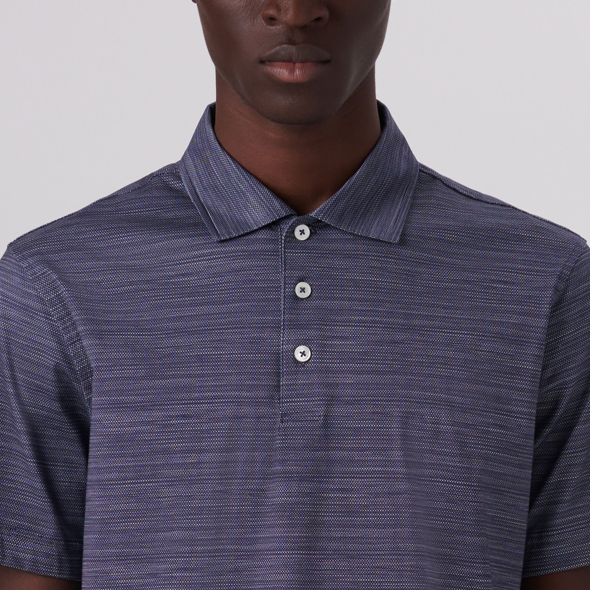 Victor Striated Print OoohCotton Polo