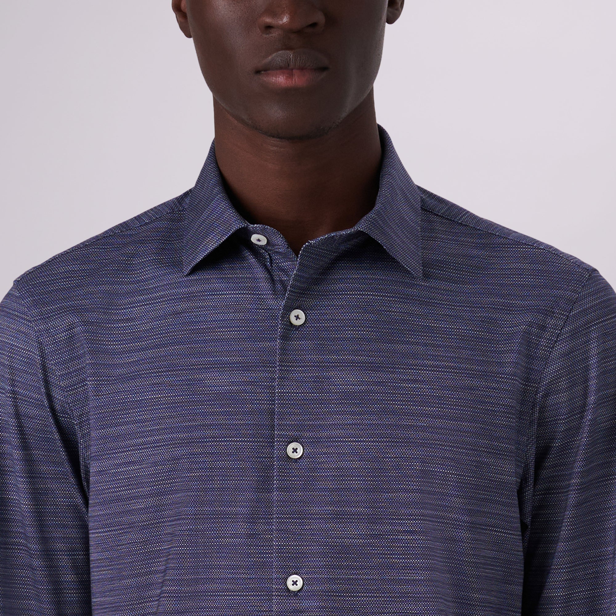 James Striated Print OoohCotton Shirt