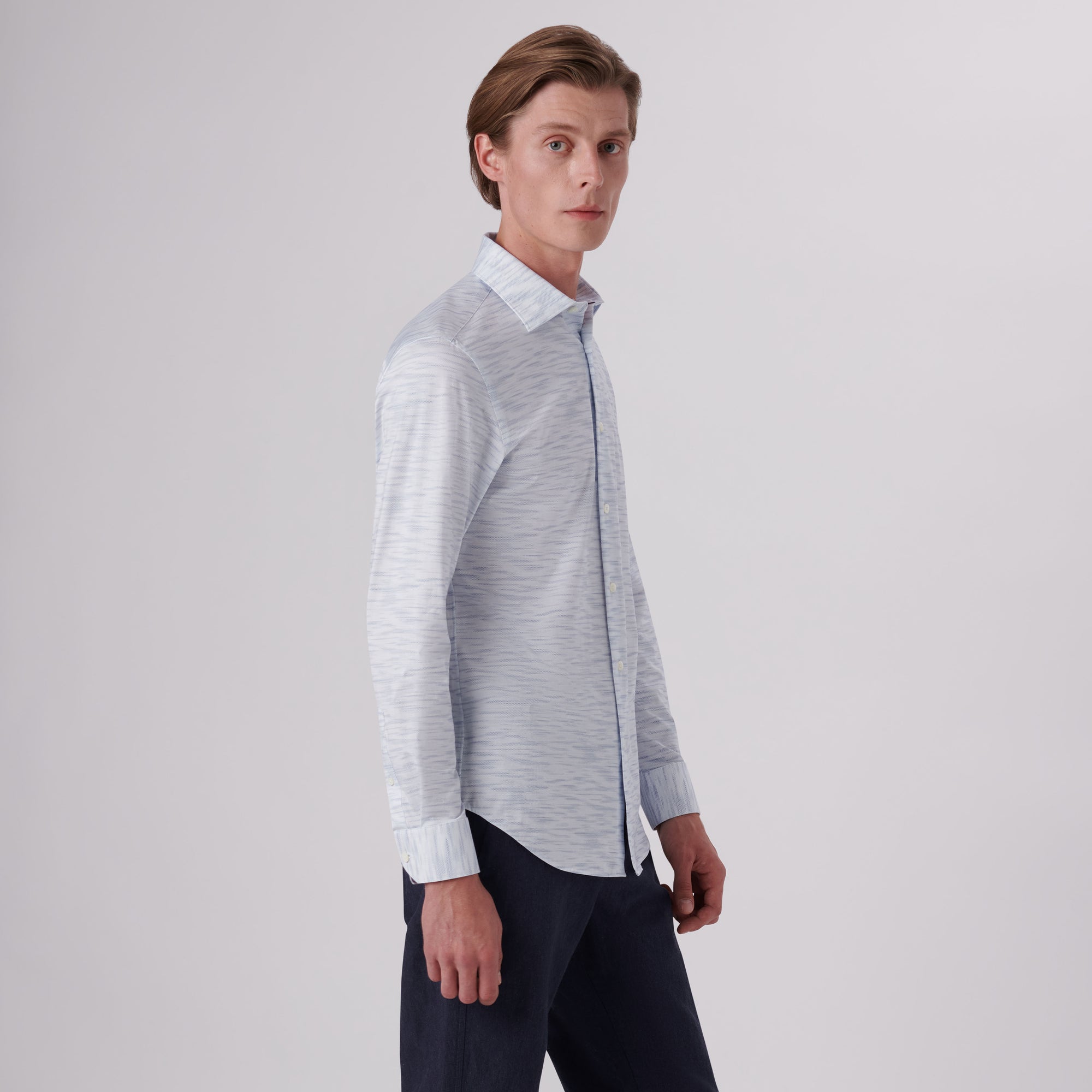 James Striated Print OoohCotton Shirt