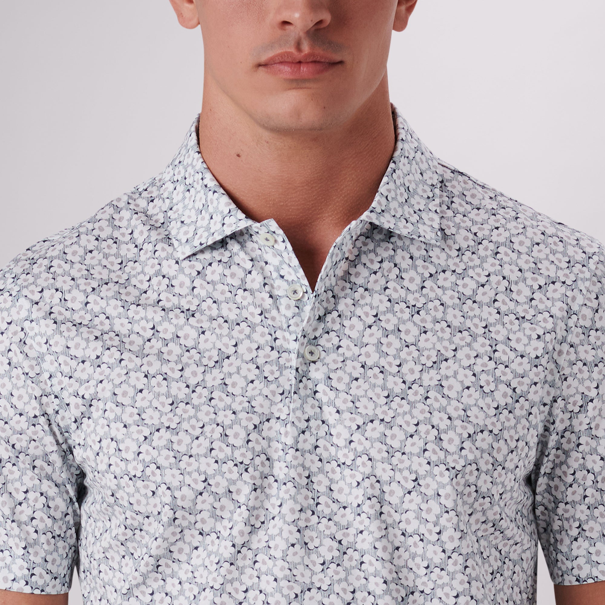Victor Floral Print OoohCotton Polo
